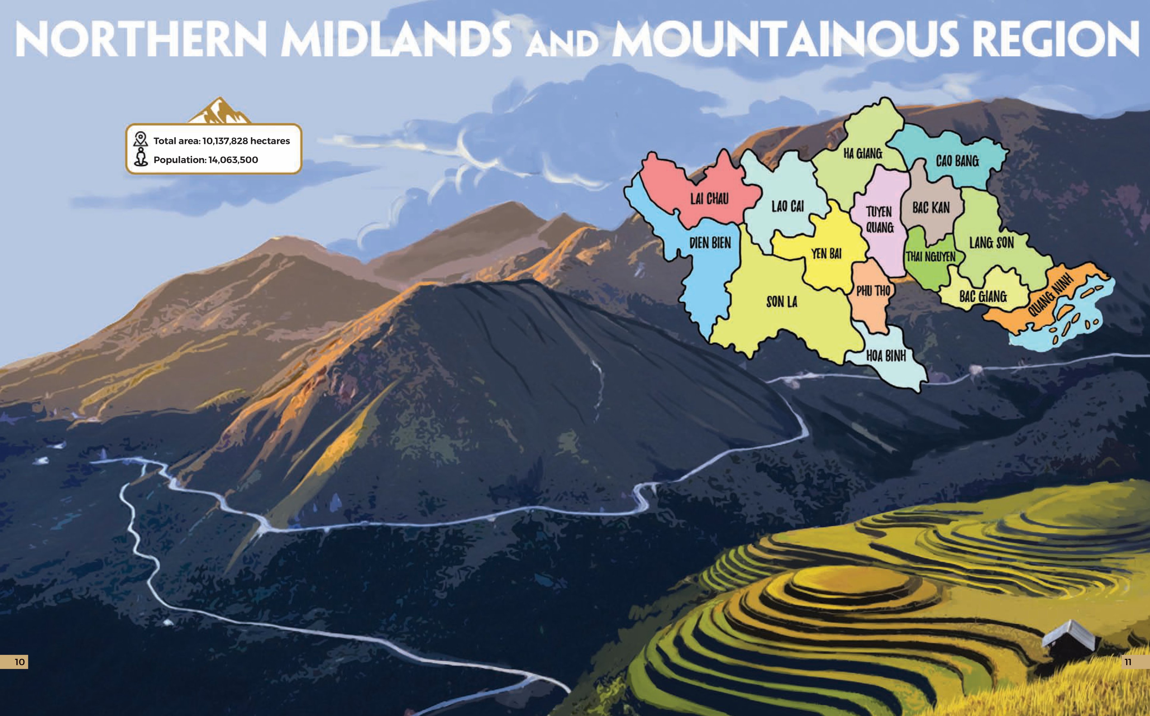 picture atlas of vietnam - the land of charm - đất nước gấm hoa - bìa cứng (english version)