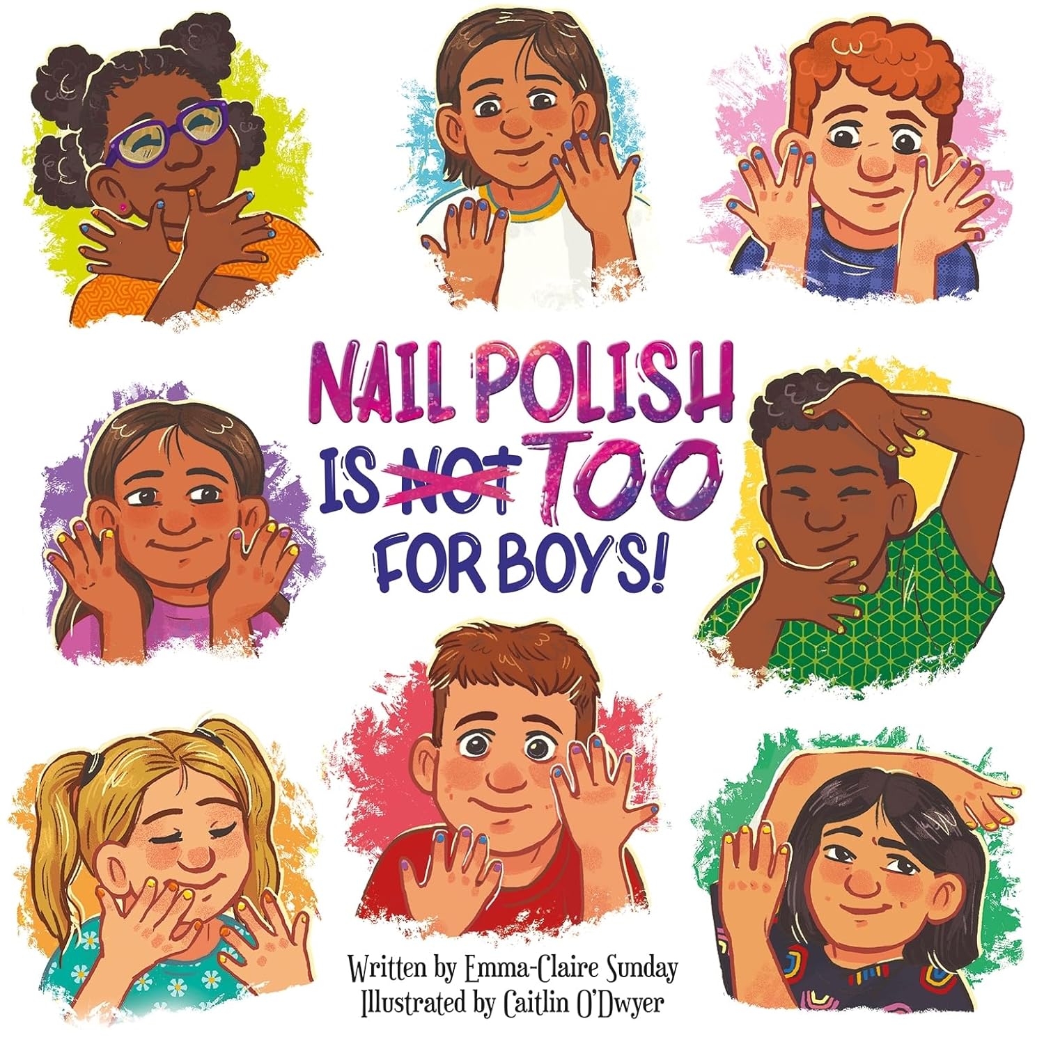 Picture Book Square Standard - Nail Polish Is Too For Boys