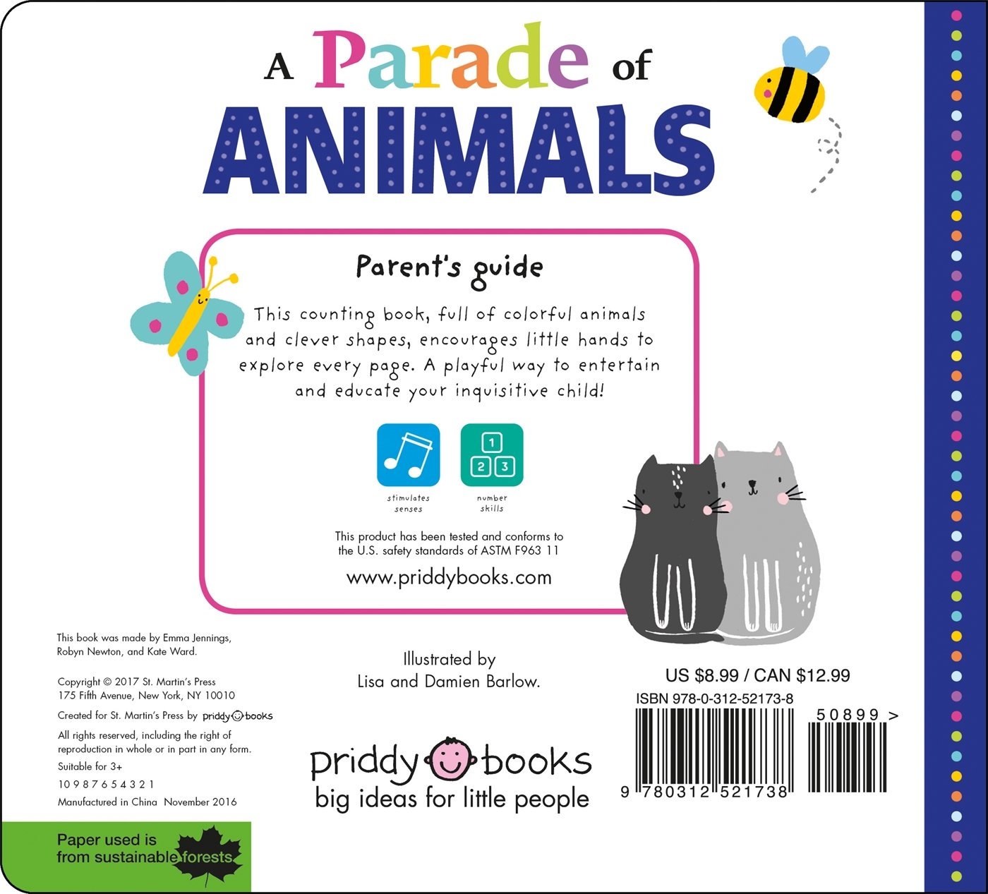 picture fit board books: a parade of animals