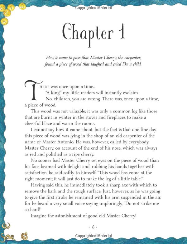 pinocchio illustrated gift book