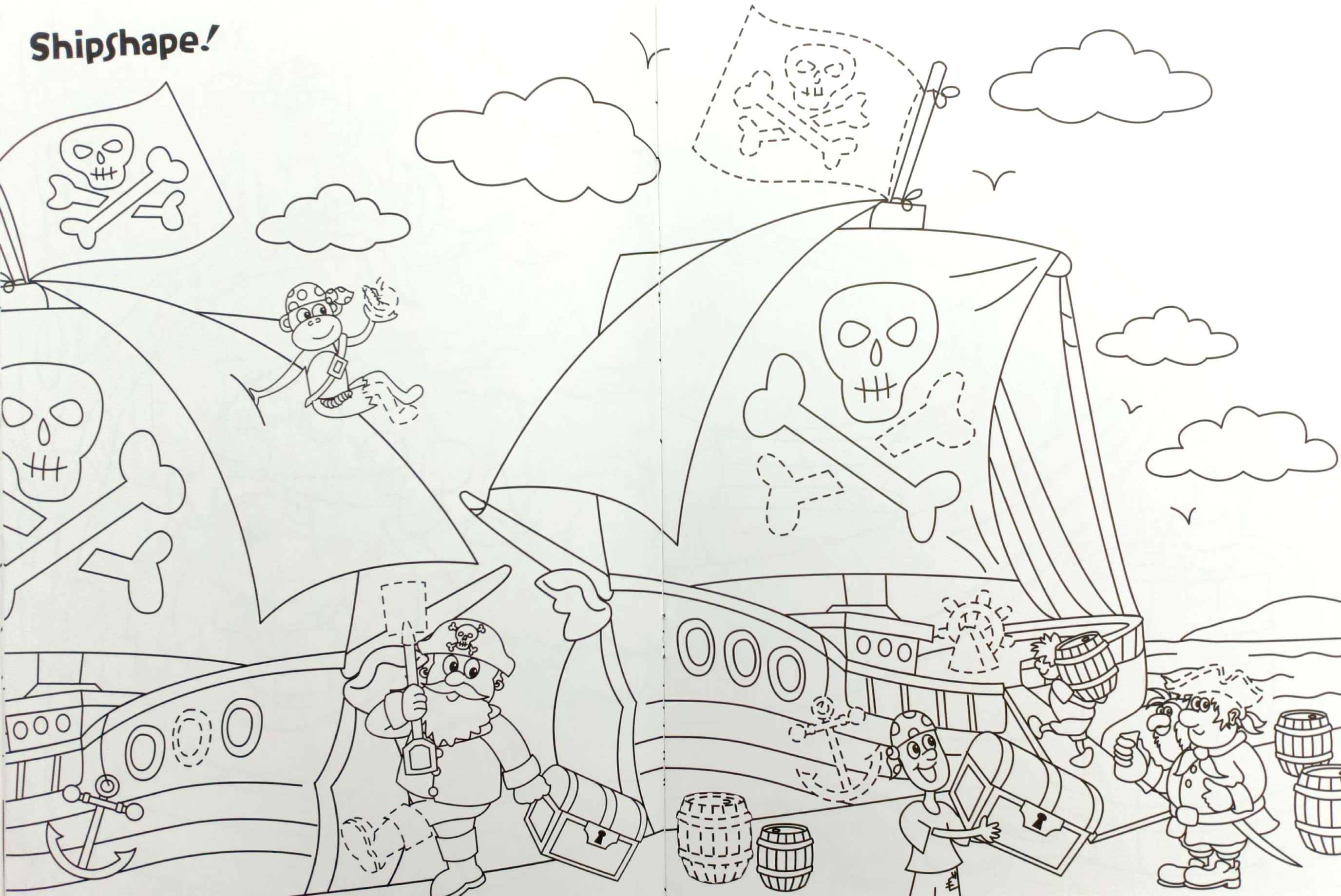 pirates sticker and colour fun 2