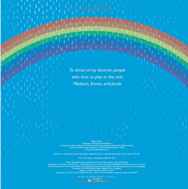 pitter pattern (hardback)