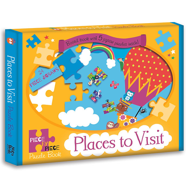 places to visit - piece by piece puzzle book