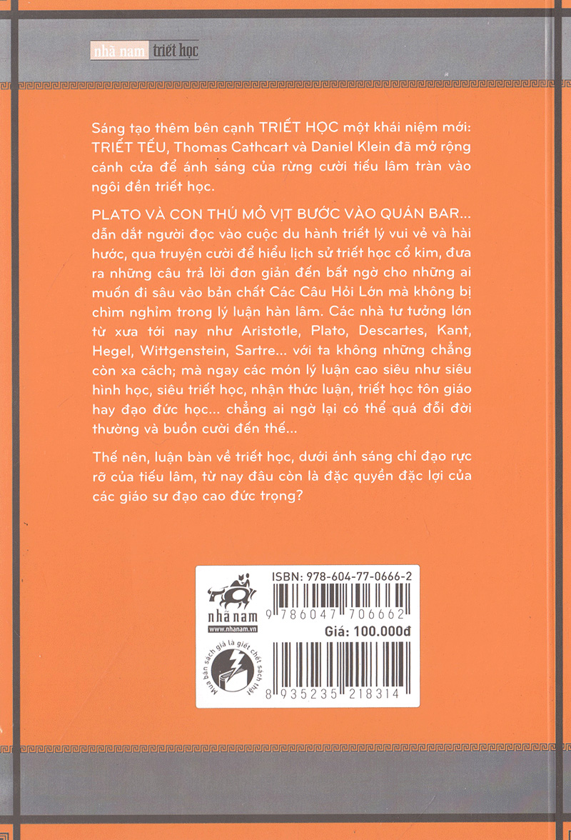 plato và con thú mỏ vịt bước vào quán bar…(tái bản 2018)