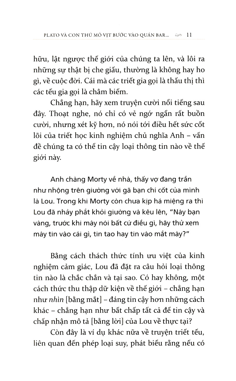 plato và con thú mỏ vịt bước vào quán bar…(tái bản 2018)