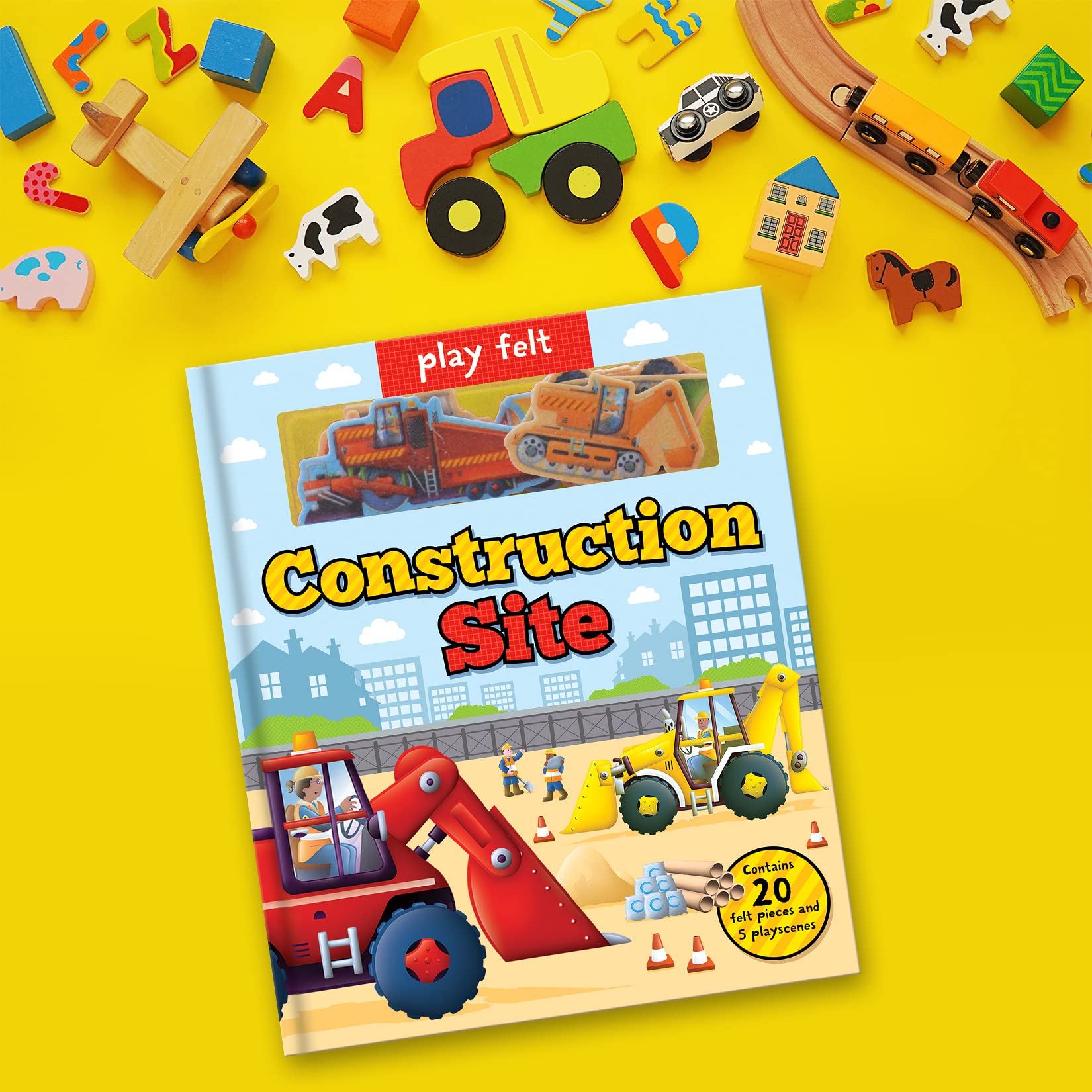play felt - construction site