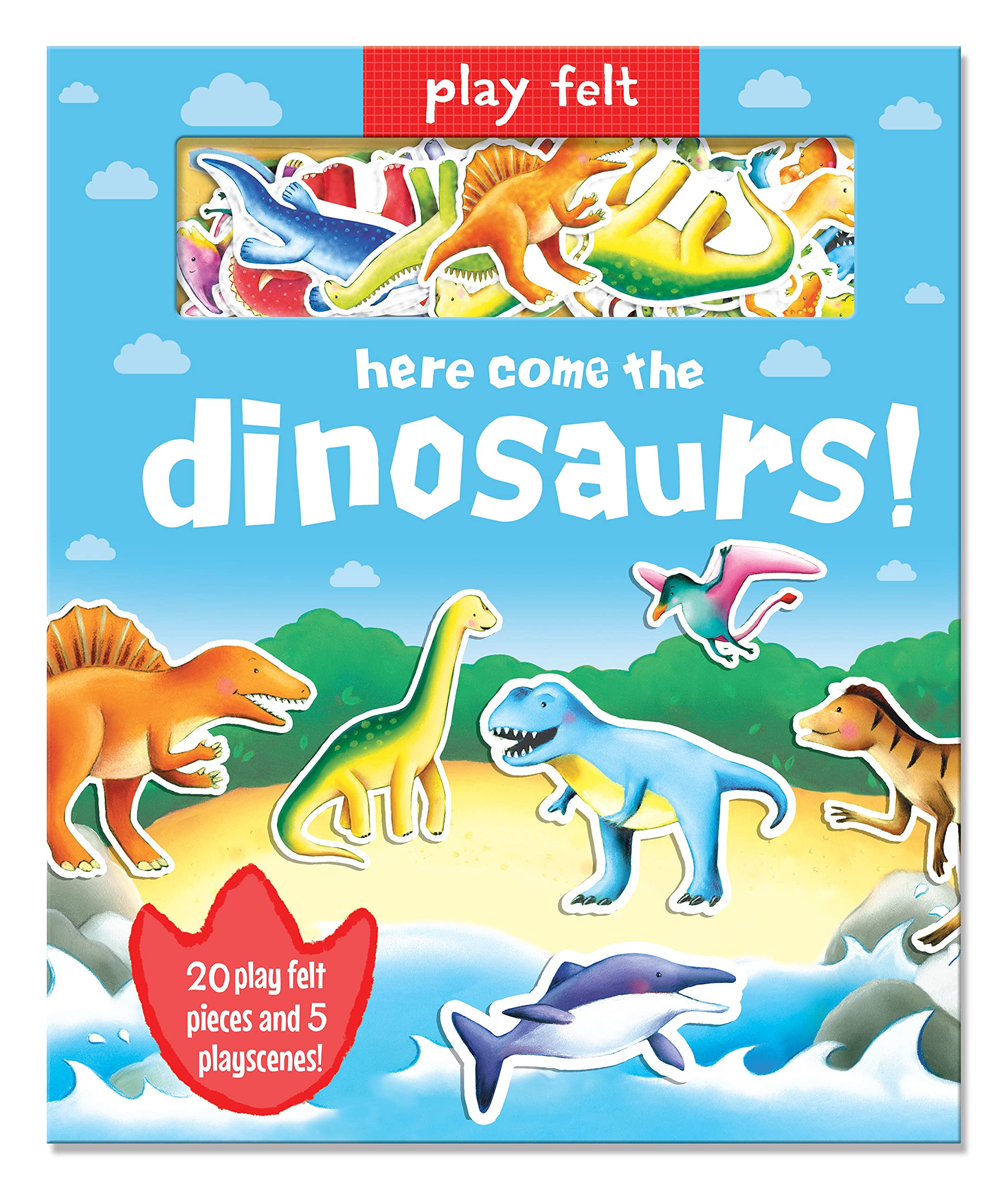 play felt - here come the dinosaurs!