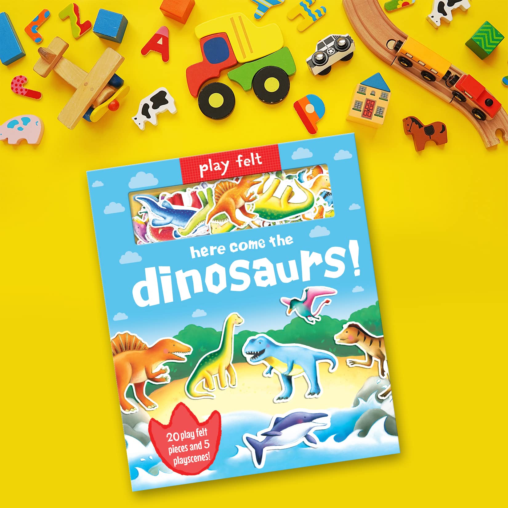 play felt - here come the dinosaurs!
