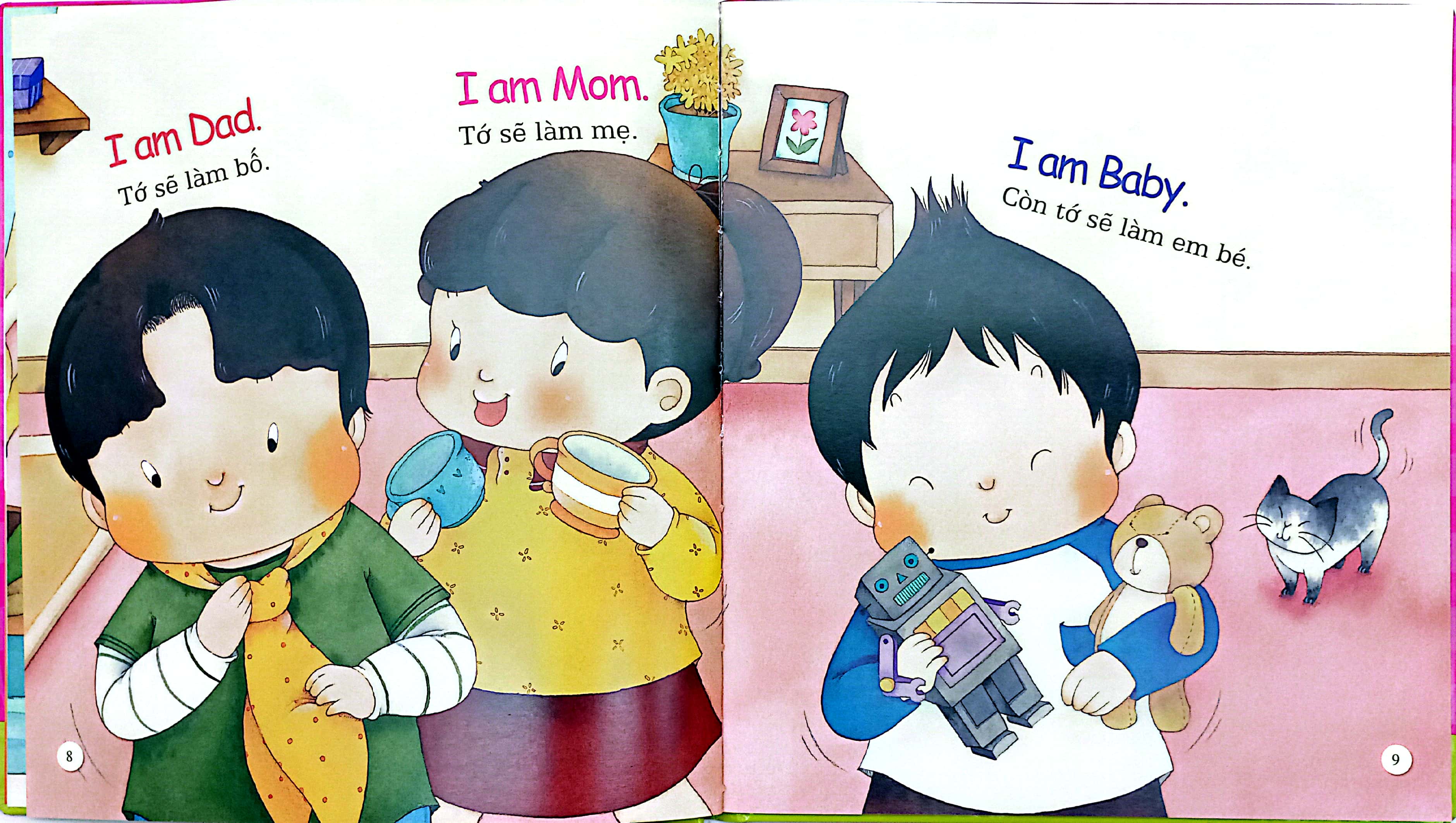 playtime in english - level 1 - let's play house - cùng chơi trò gia đình