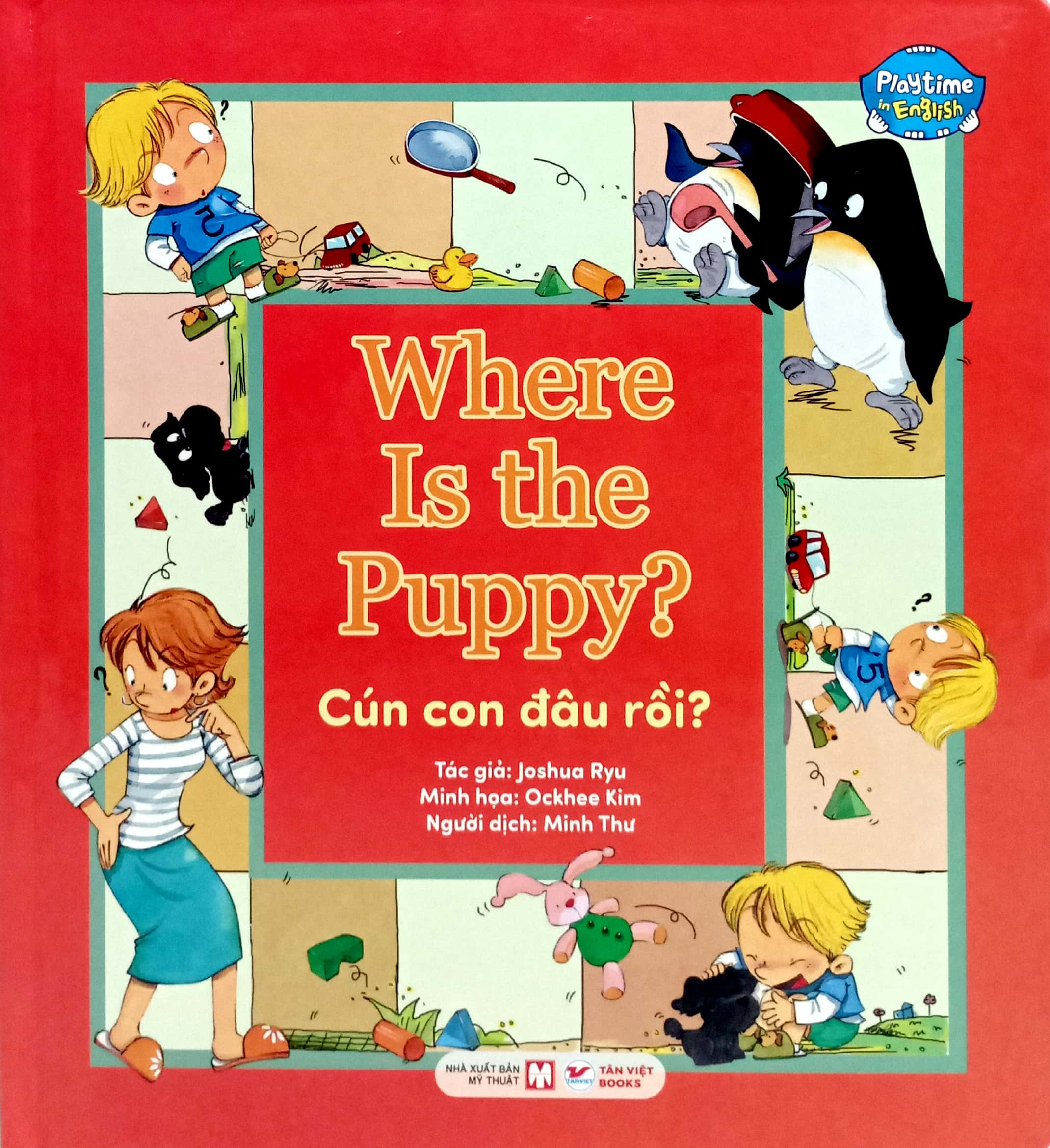 playtime in english - level 1 - where is the puppy? - cún con đâu rồi?
