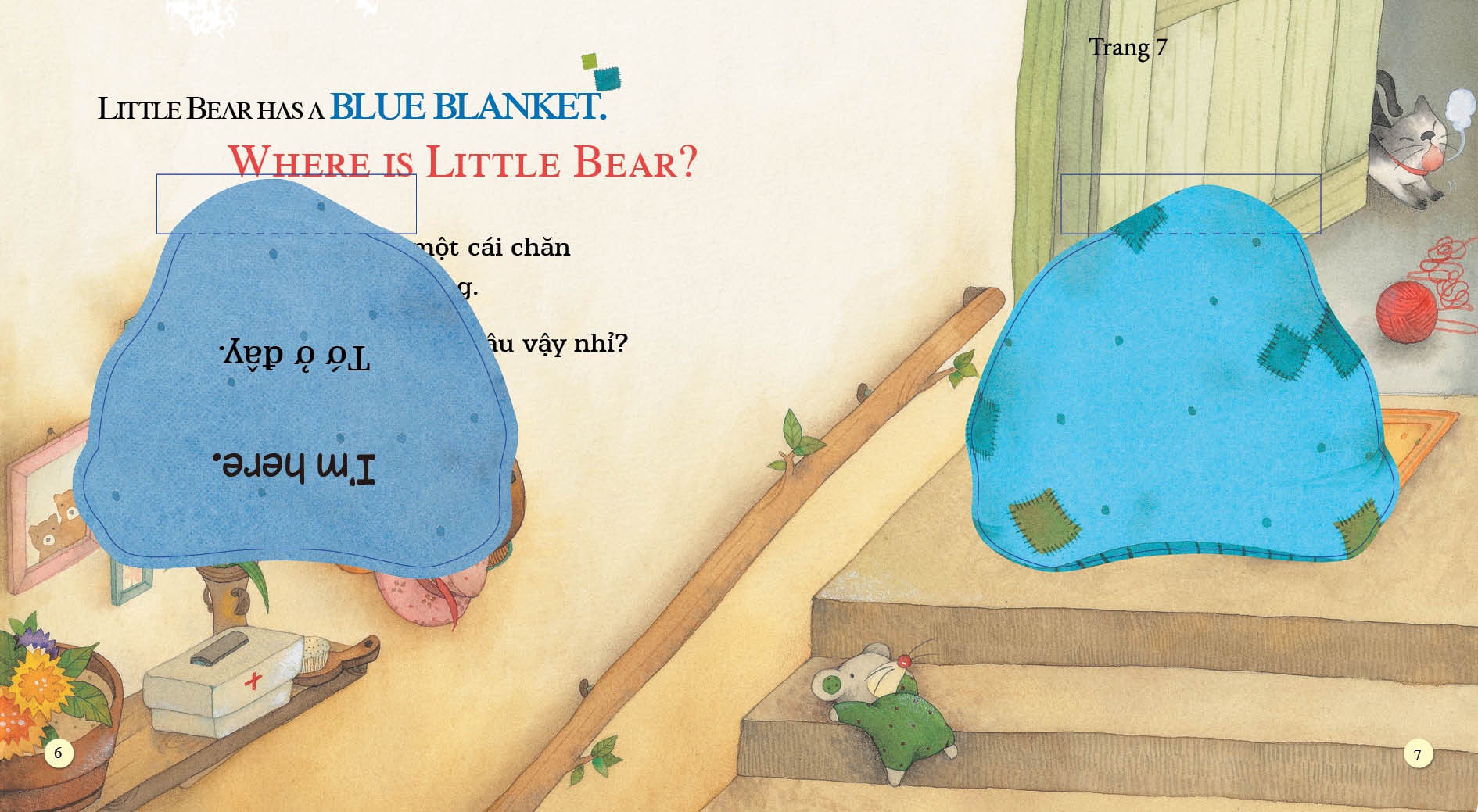 playtime in english - level 2 - little bears blanket - cái chăn của gấu con