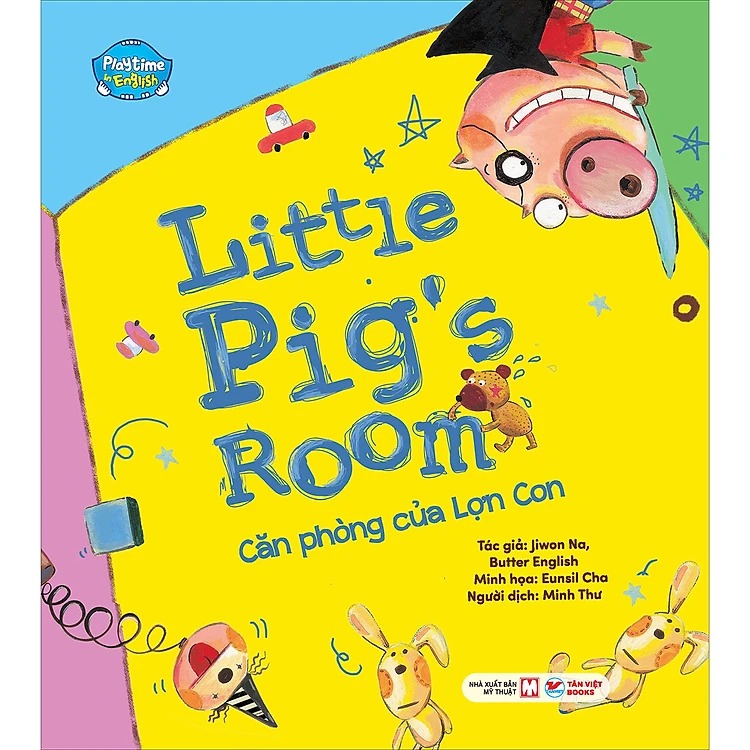 playtime in english - level 4 - little pig's room - căn phòng của lợn con
