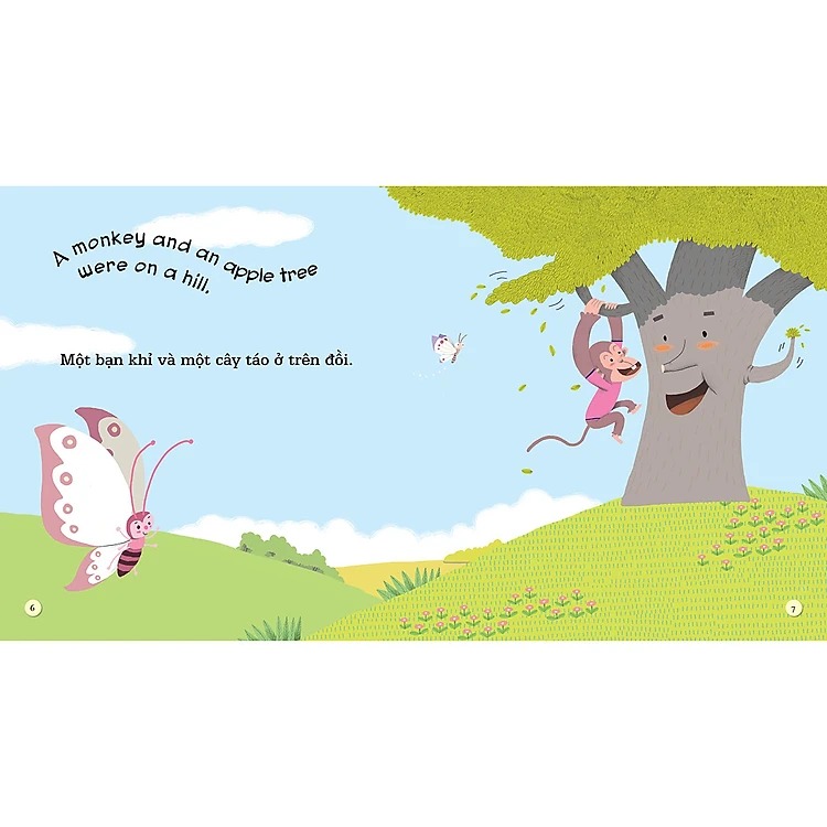 playtime in english - level 4 - monkey and apple tree - bạn khỉ và cây táo