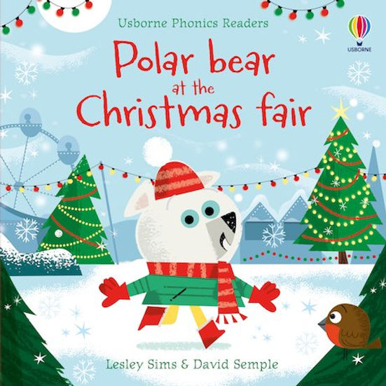 polar bear at the christmas fair