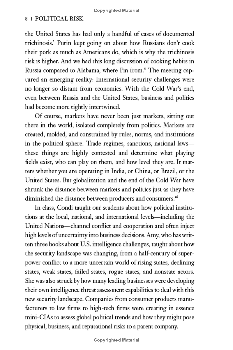 political risk: how businesses and organizations can anticipate global insecurity