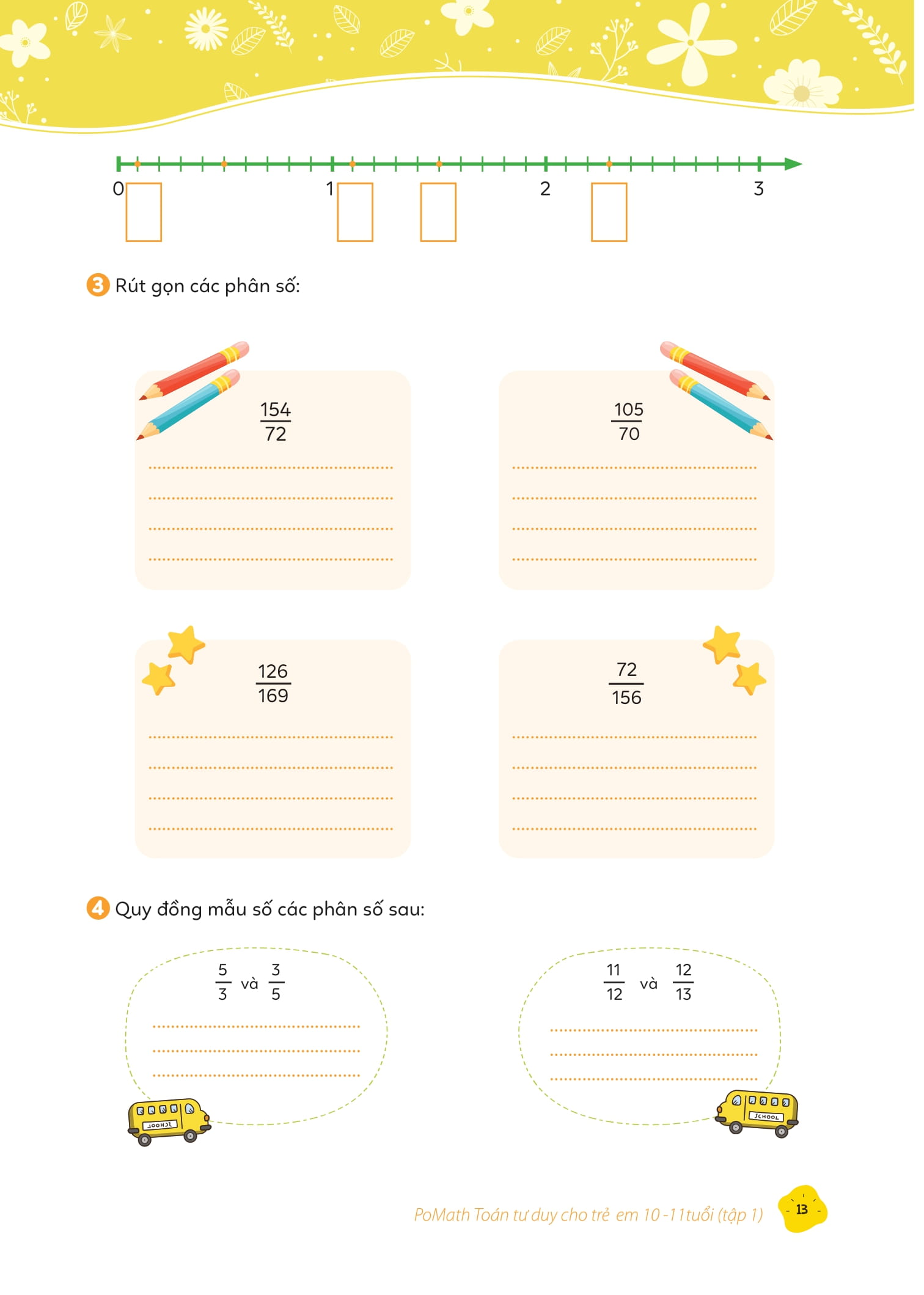 pomath - toán tư duy cho trẻ em - 10-11 tuổi - tập 1