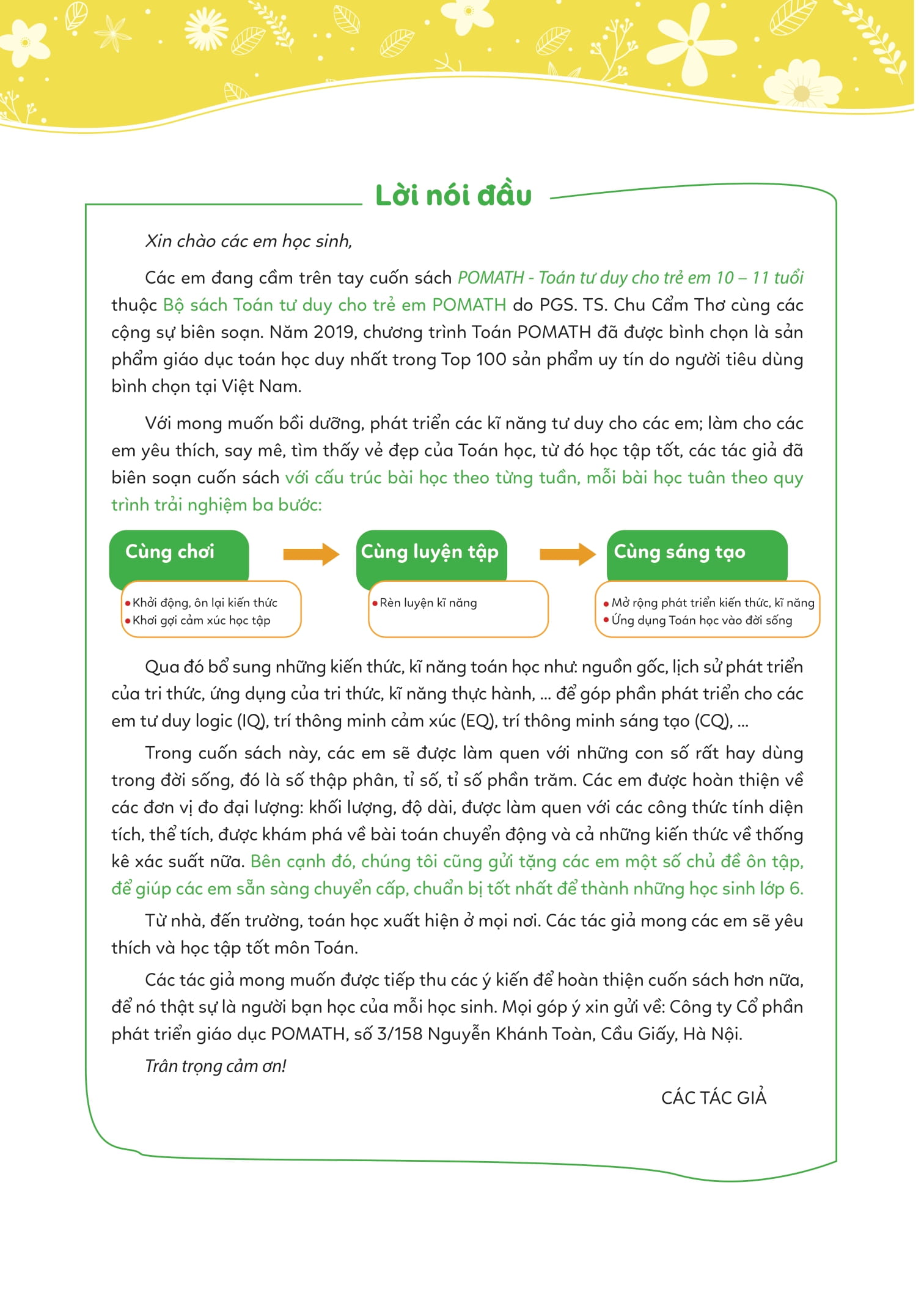 pomath - toán tư duy cho trẻ em - 10-11 tuổi - tập 1