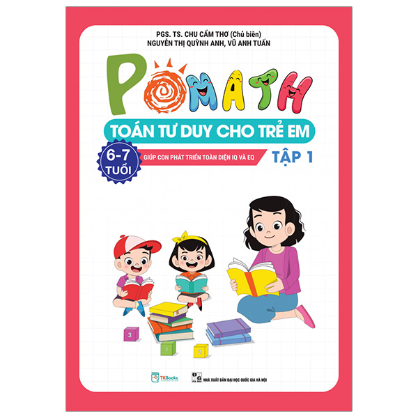 pomath - toán tư duy cho trẻ em - 6-7 tuổi - tập 1