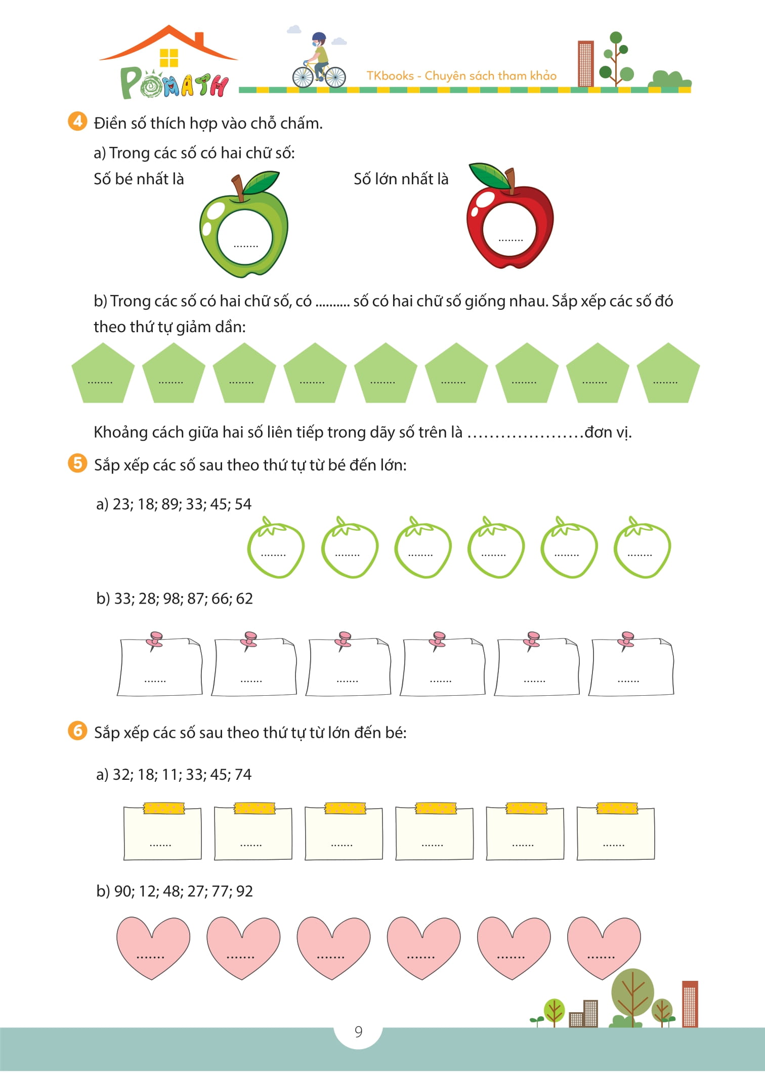 pomath - toán tư duy cho trẻ em - 7-8 tuổi - tập 1