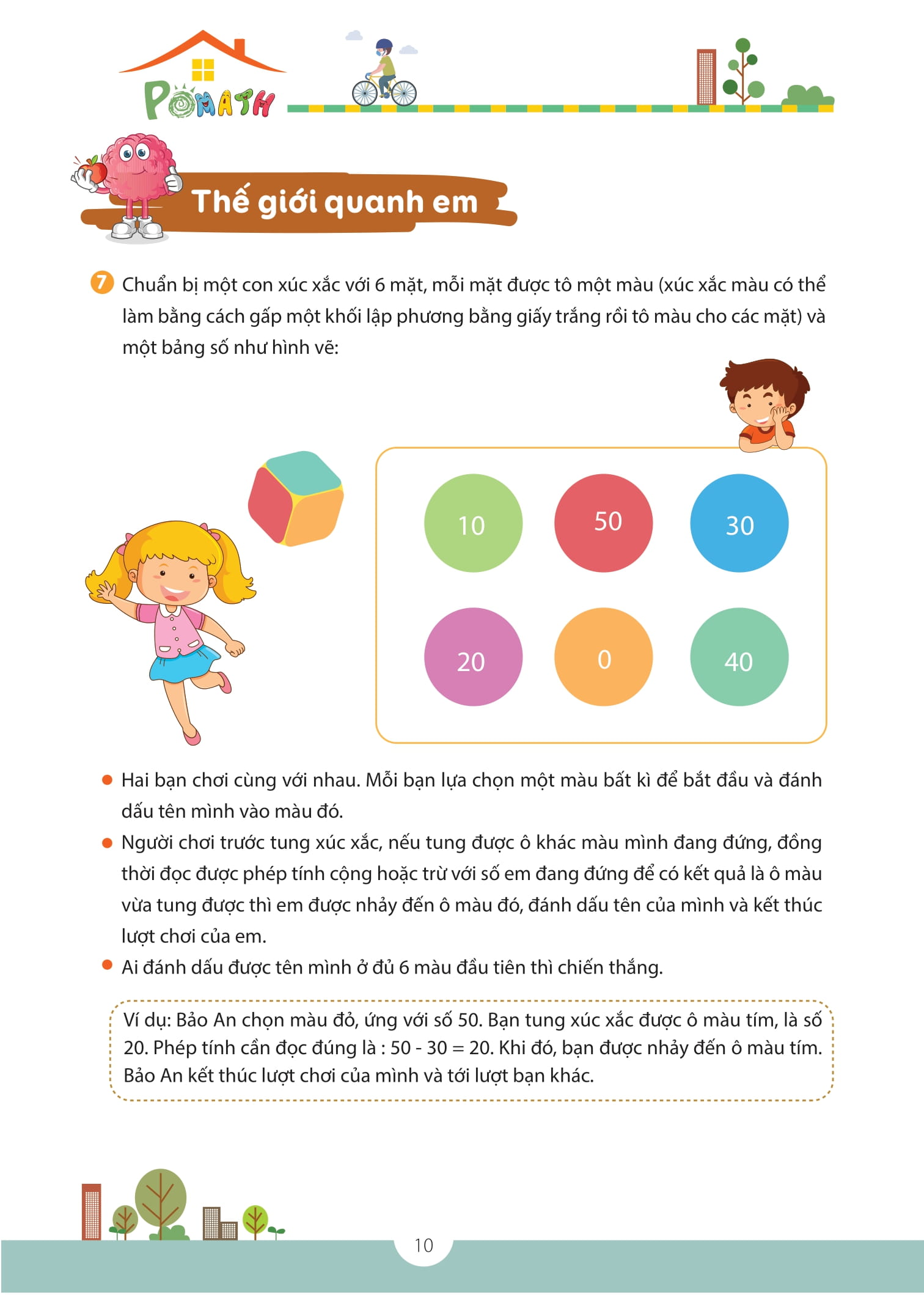 pomath - toán tư duy cho trẻ em - 7-8 tuổi - tập 1