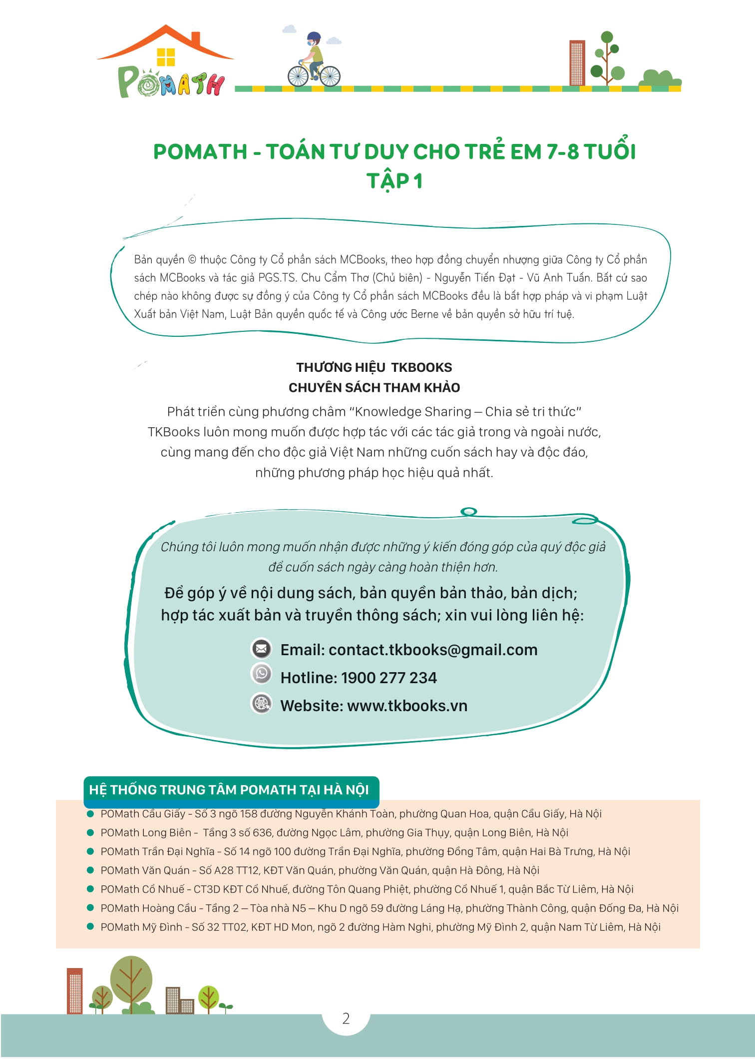 pomath - toán tư duy cho trẻ em - 7-8 tuổi - tập 1