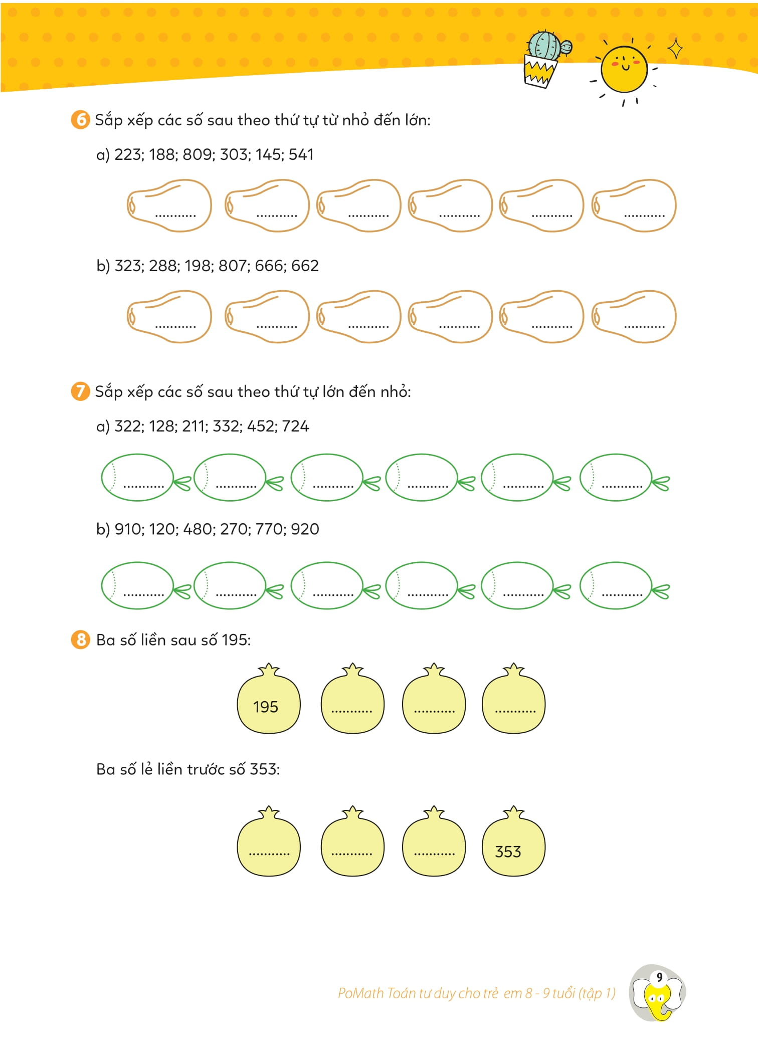 pomath - toán tư duy cho trẻ em 8-9 tuổi - tập 1