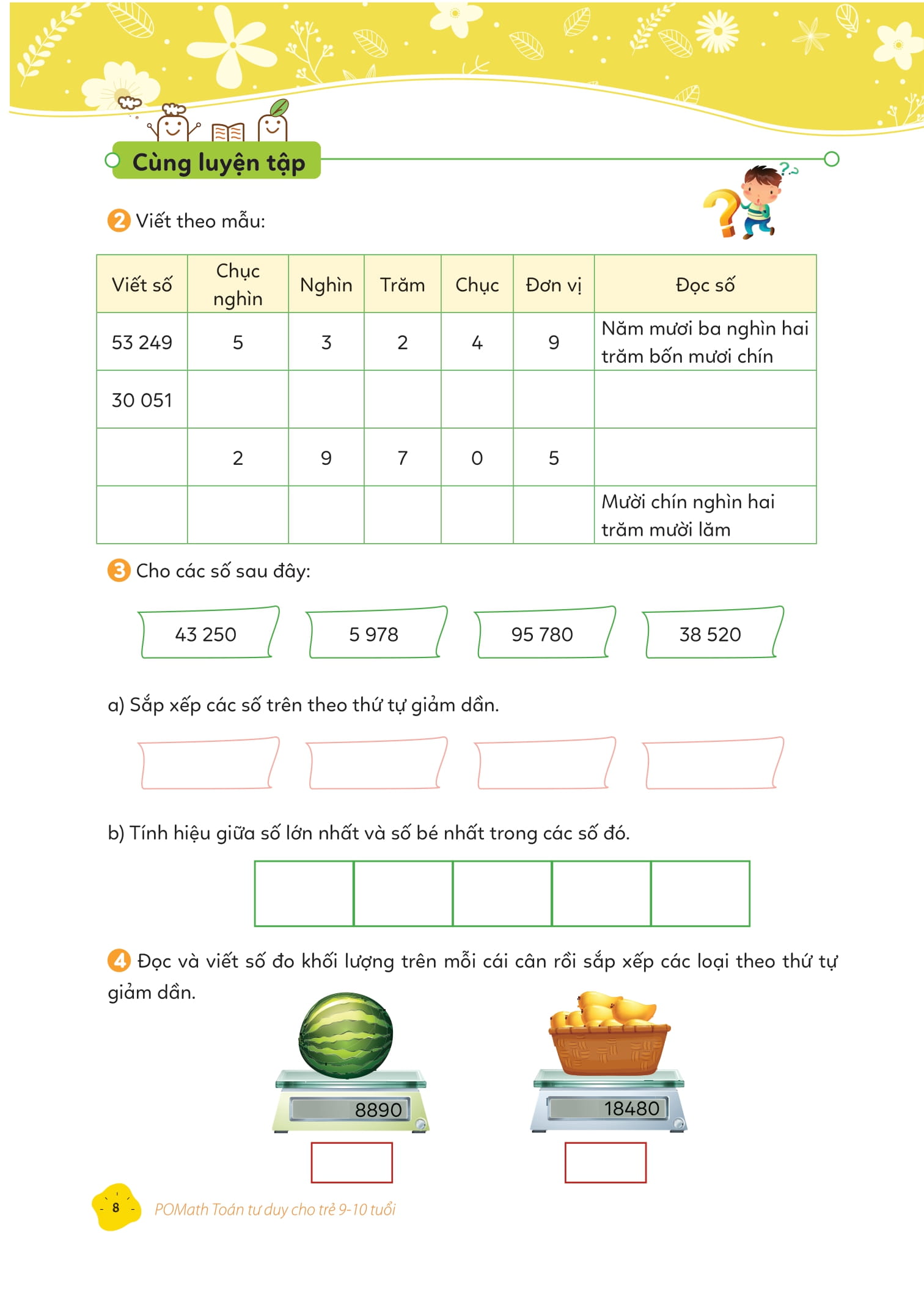pomath - toán tư duy cho trẻ em 9-10 tuổi - tập 1