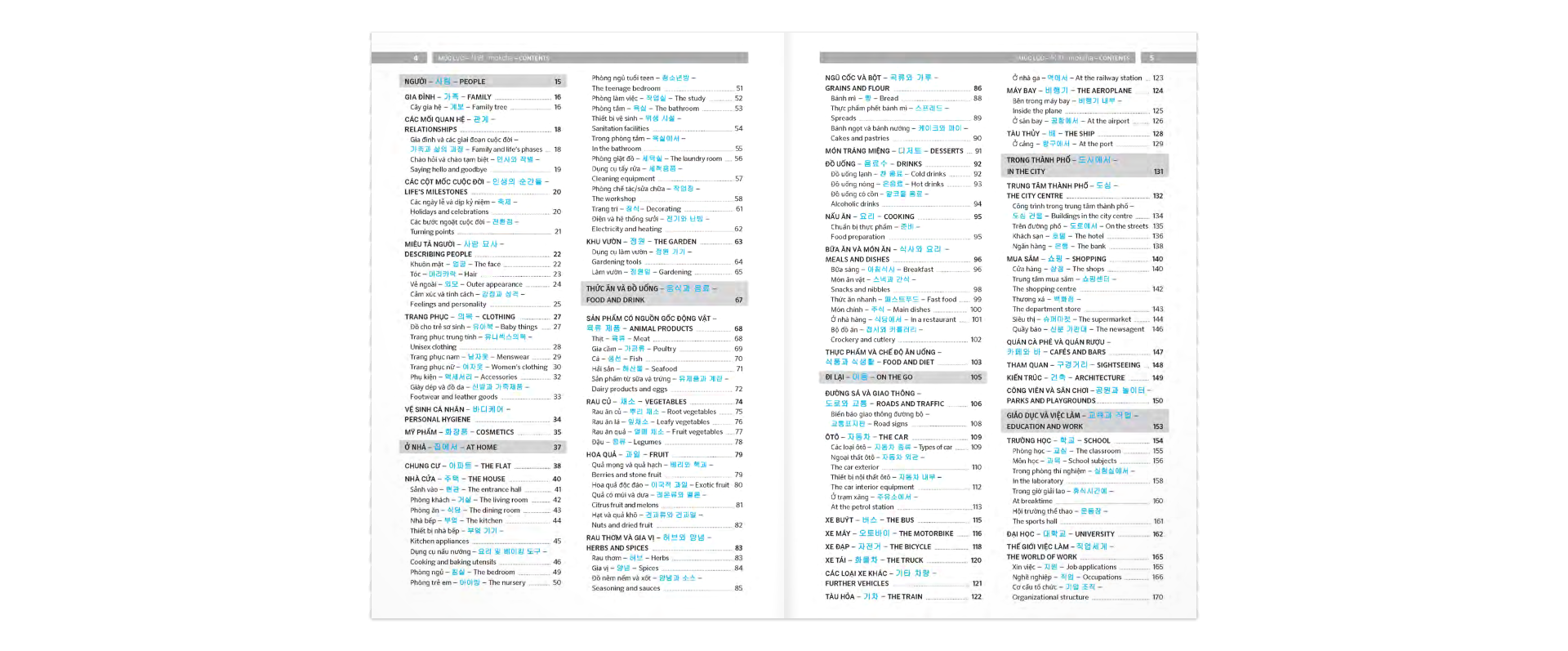 pons general reference - trilingual visual dictionary vietnamese - korean - english