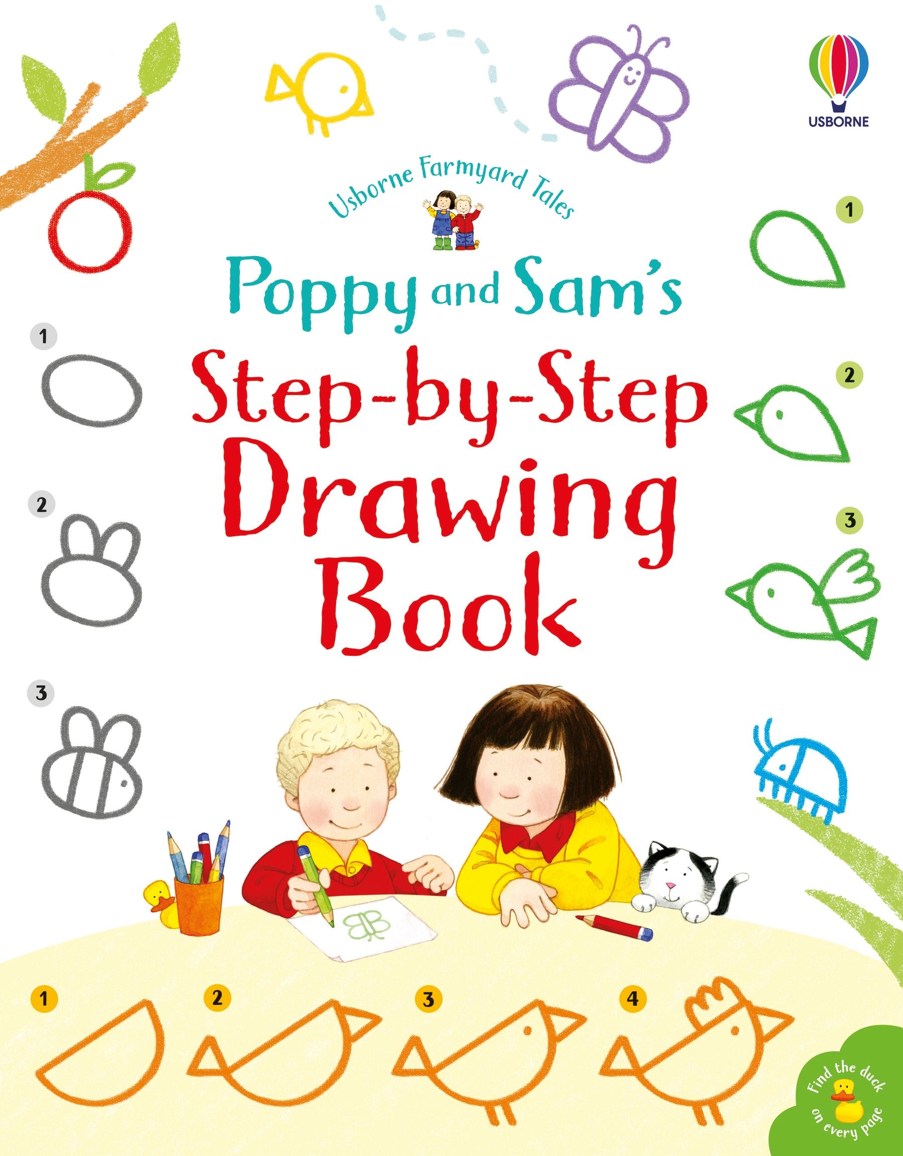 poppy and sam's step-by-step drawing book