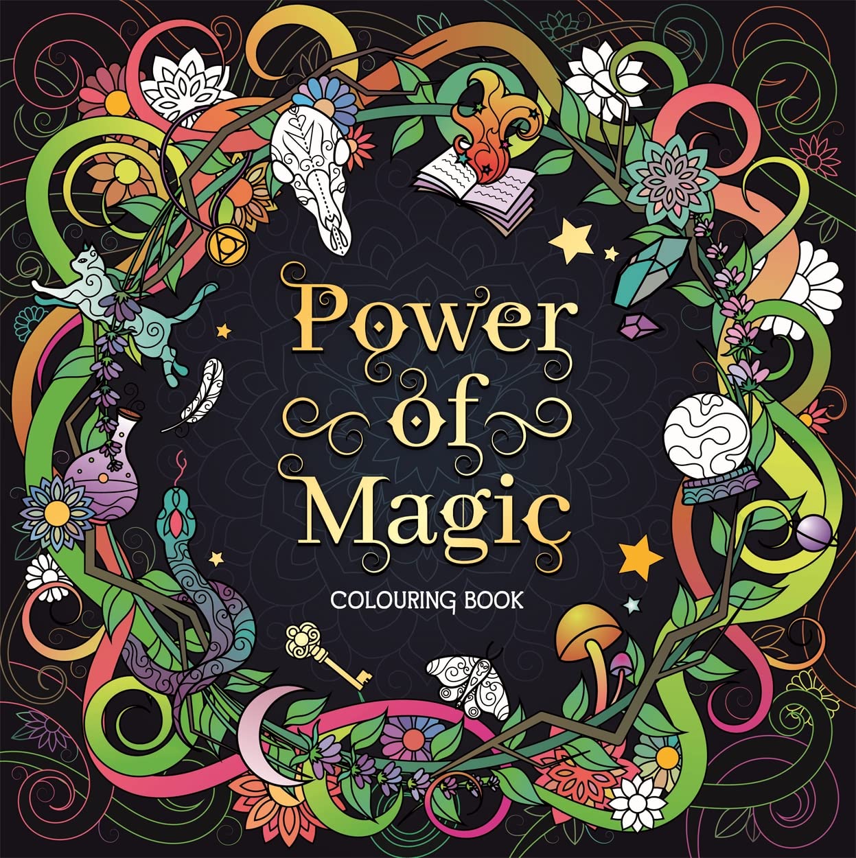 power of magic colouring book