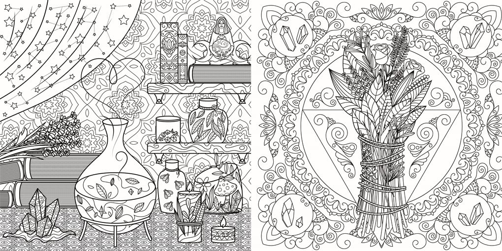 power of magic colouring book