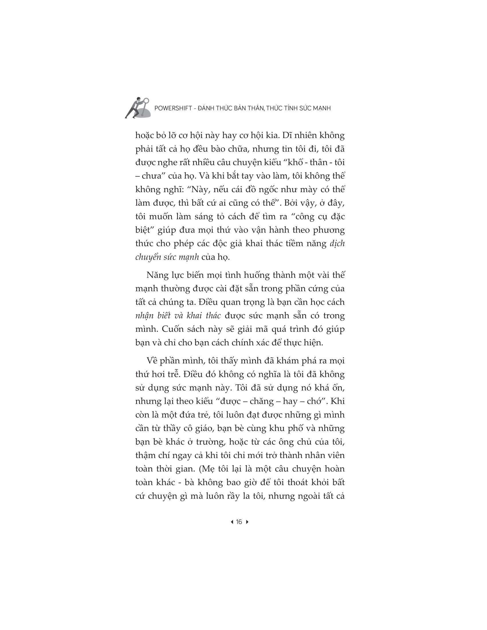 powershift - đánh thức bản thân - thức tỉnh sức mạnh