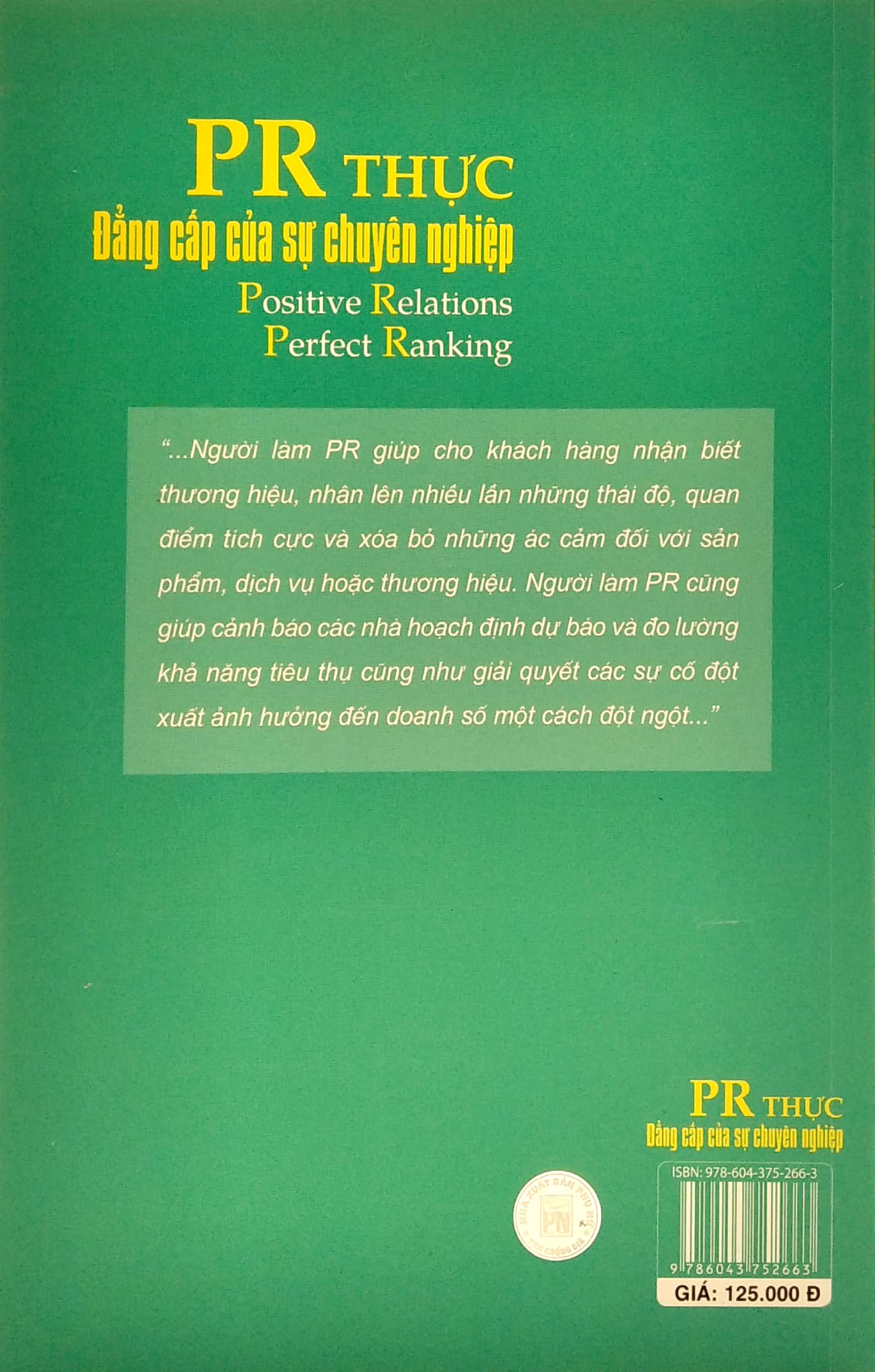 pr thực - đẳng cấp của sự chuyên nghiệp