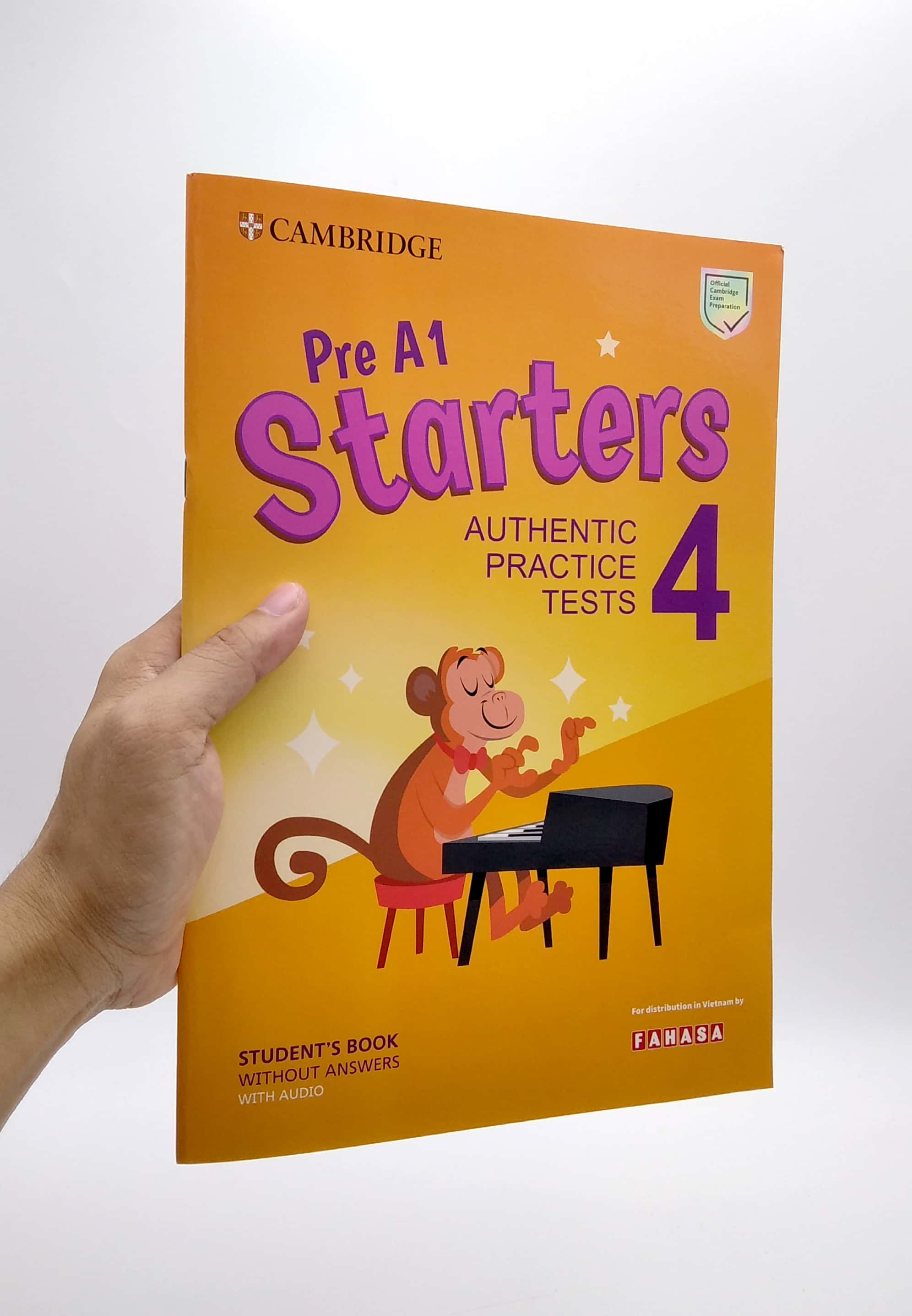 pre a1 starters 4 authentic practice tests: student's book without answers with audio - fahasa reprint edition