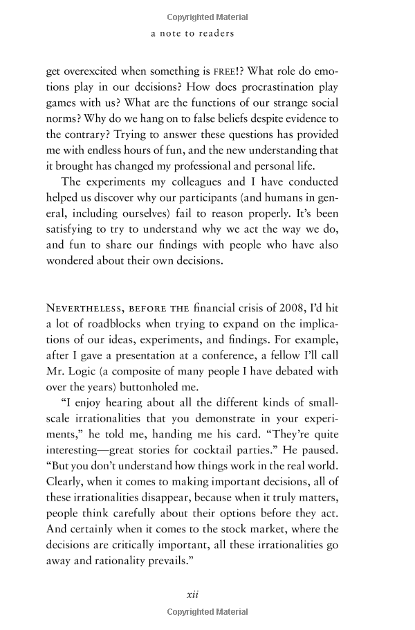 predictably irrational: the hidden forces that shape our decisions