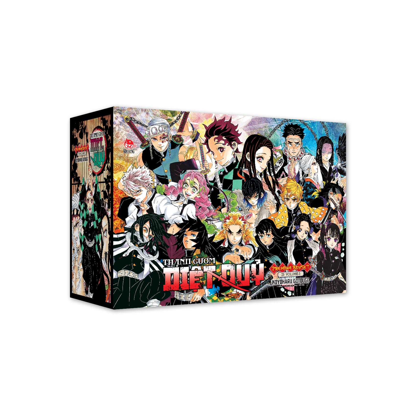 Premium Boxset Thanh Guom Diet Quy - Kimetsu No Yaiba (Hop 23 Tap) - Tang Kem 23 Bia Ao Dac Biet + 1 Shikishi