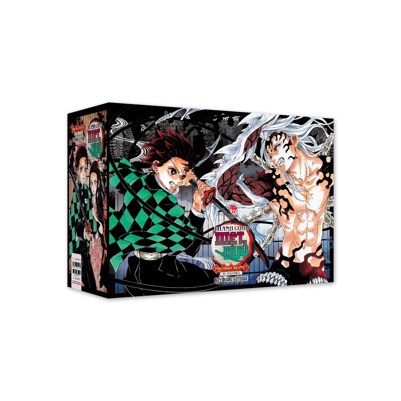 Premium Boxset Thanh Guom Diet Quy - Kimetsu No Yaiba (Hop 23 Tap) - Tang Kem 23 Bia Ao Dac Biet + 1 Shikishi