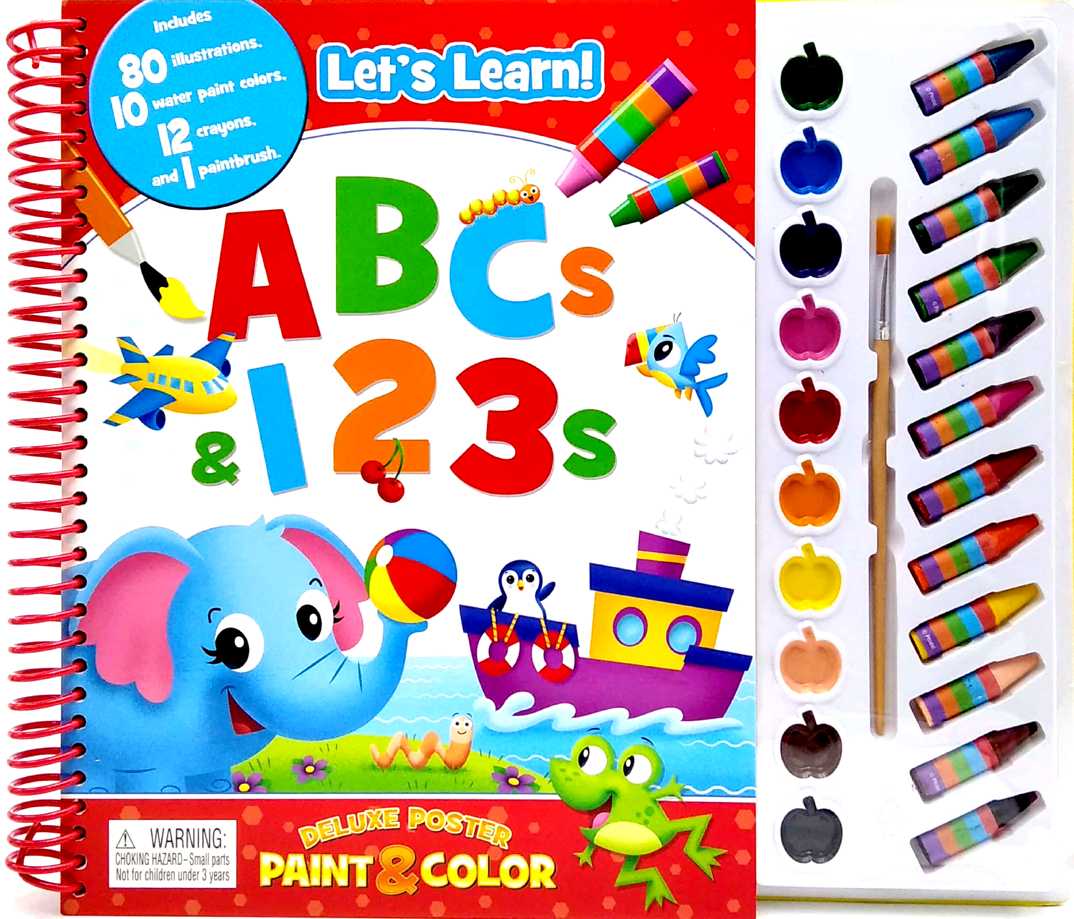 preschool abc/123 deluxe poster paint & color