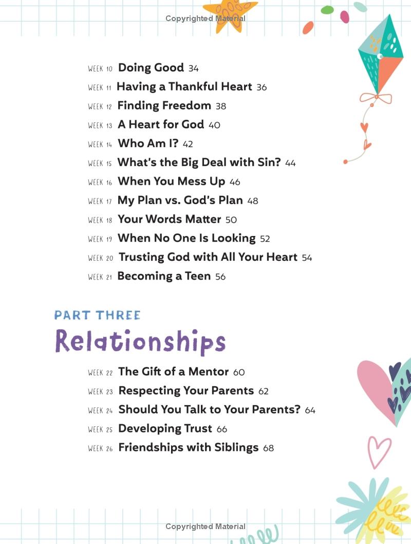 preteen devotional for girls - 52 weeks of encouraging devotions and scripture for tweens