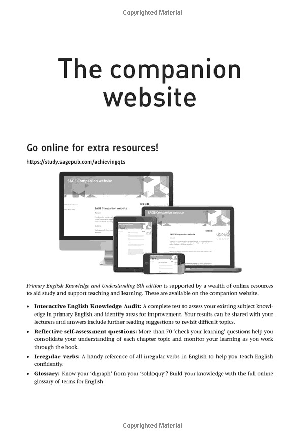 primary english: knowledge and understanding (achieving qts series)