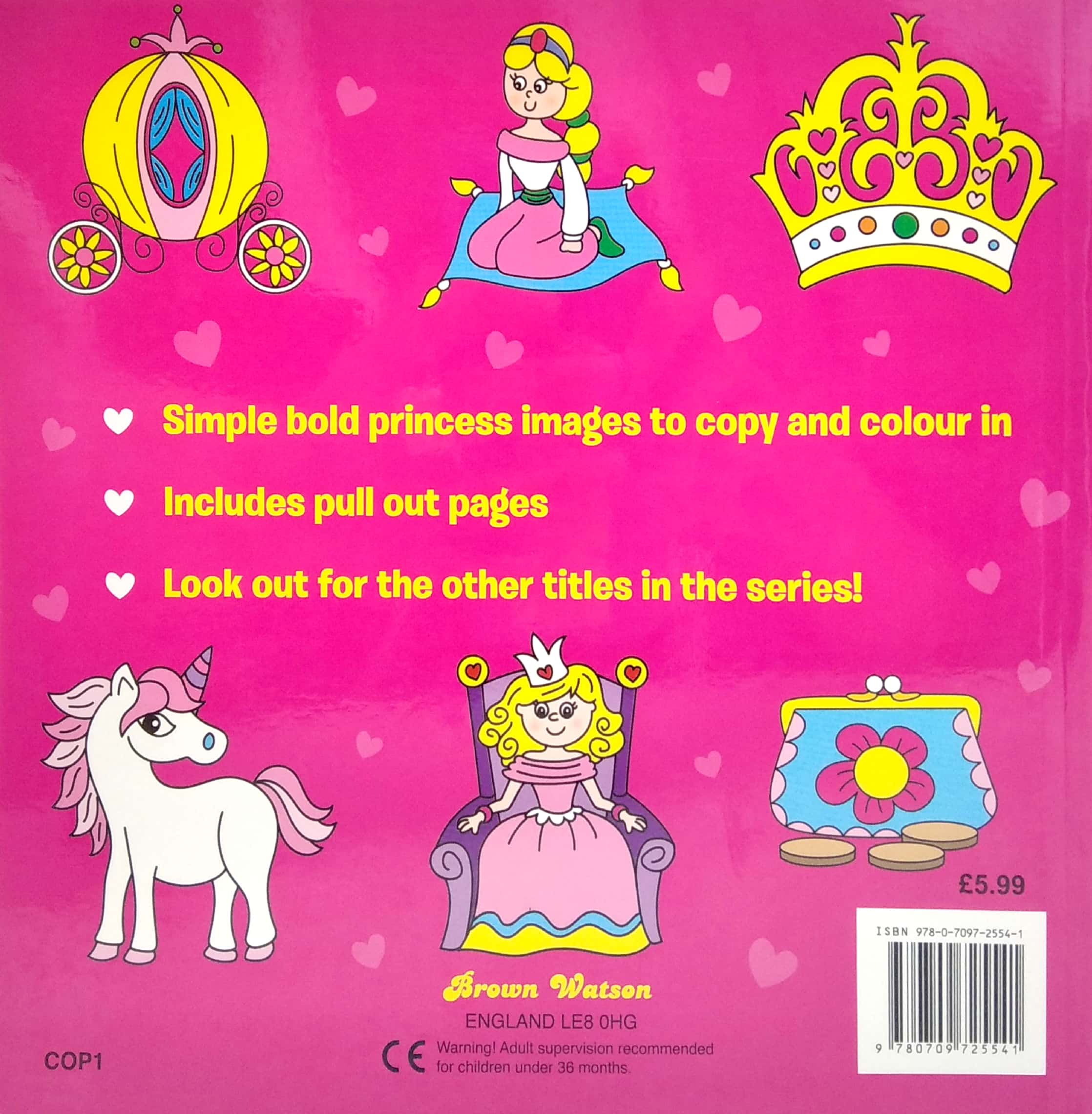 princess copy colour