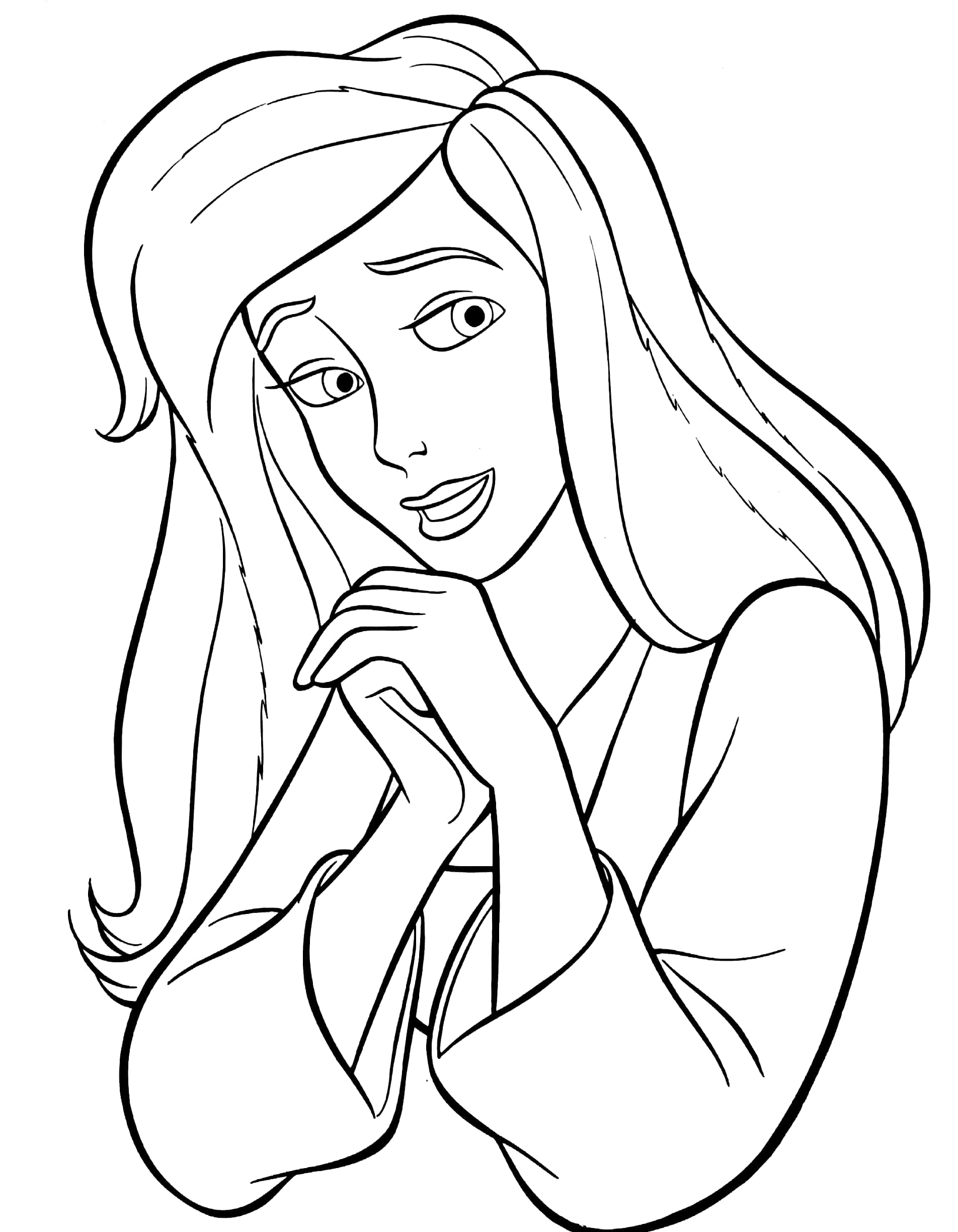 princess copy colour: cinderella