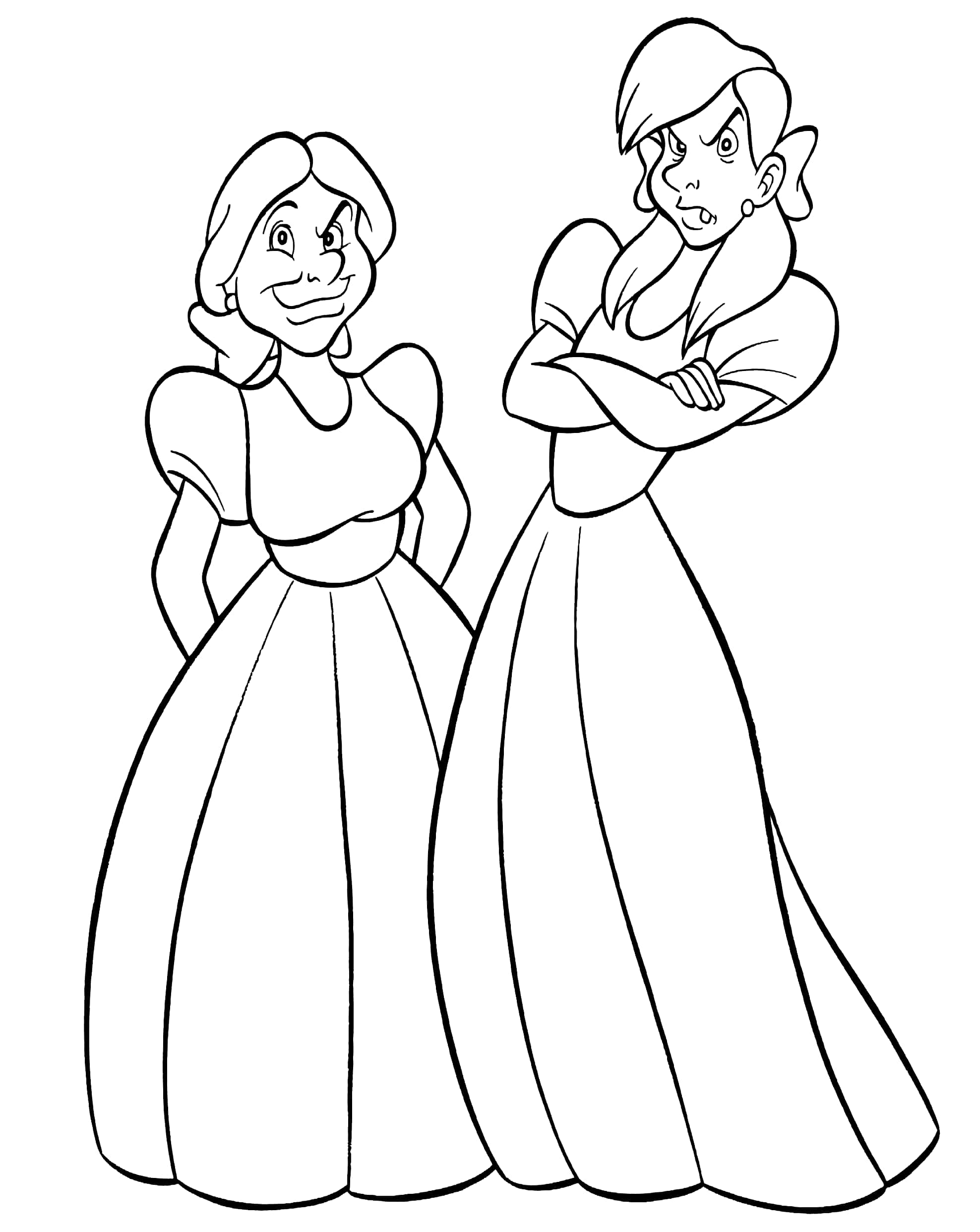 princess copy colour: cinderella