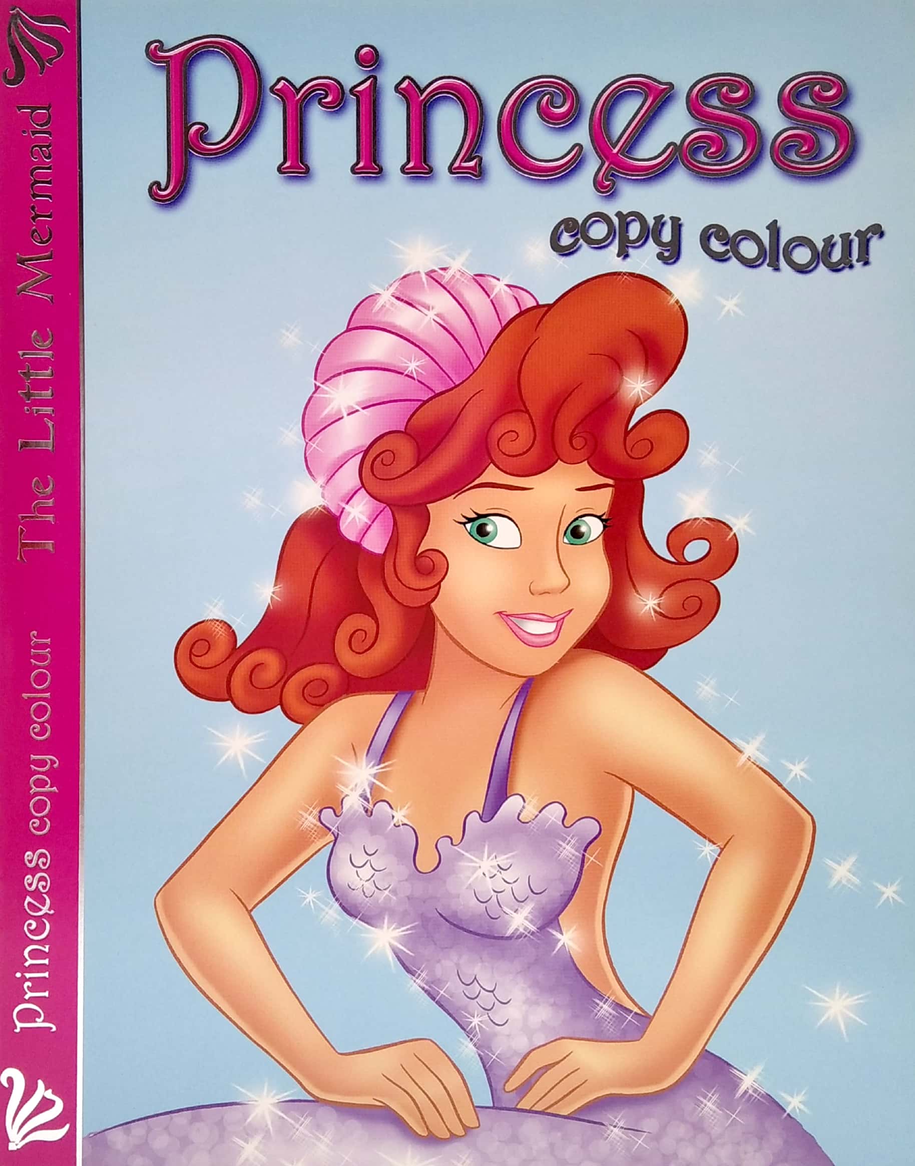 princess copy colour: little mermaid