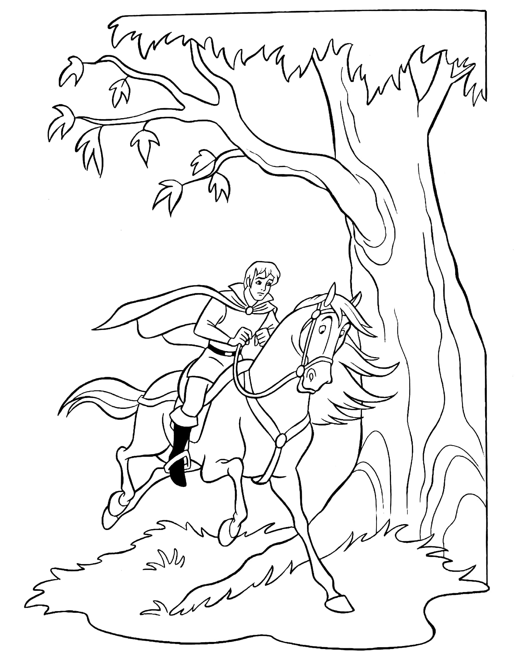 princess copy colour: princess and the pea