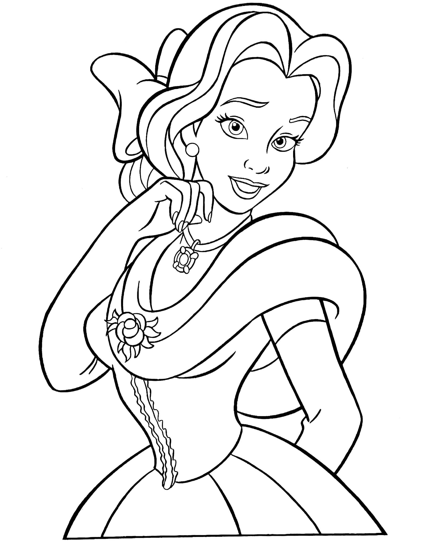 princess copy colour: sleeping beauty