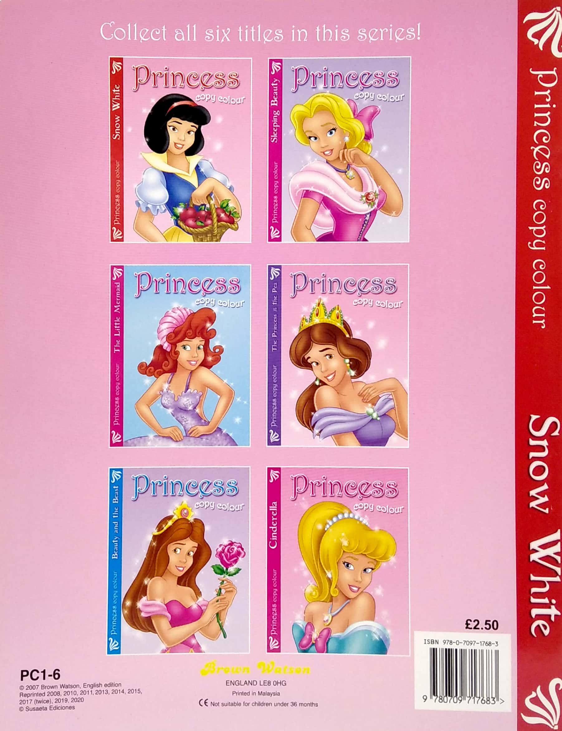 princess copy colour: snow white