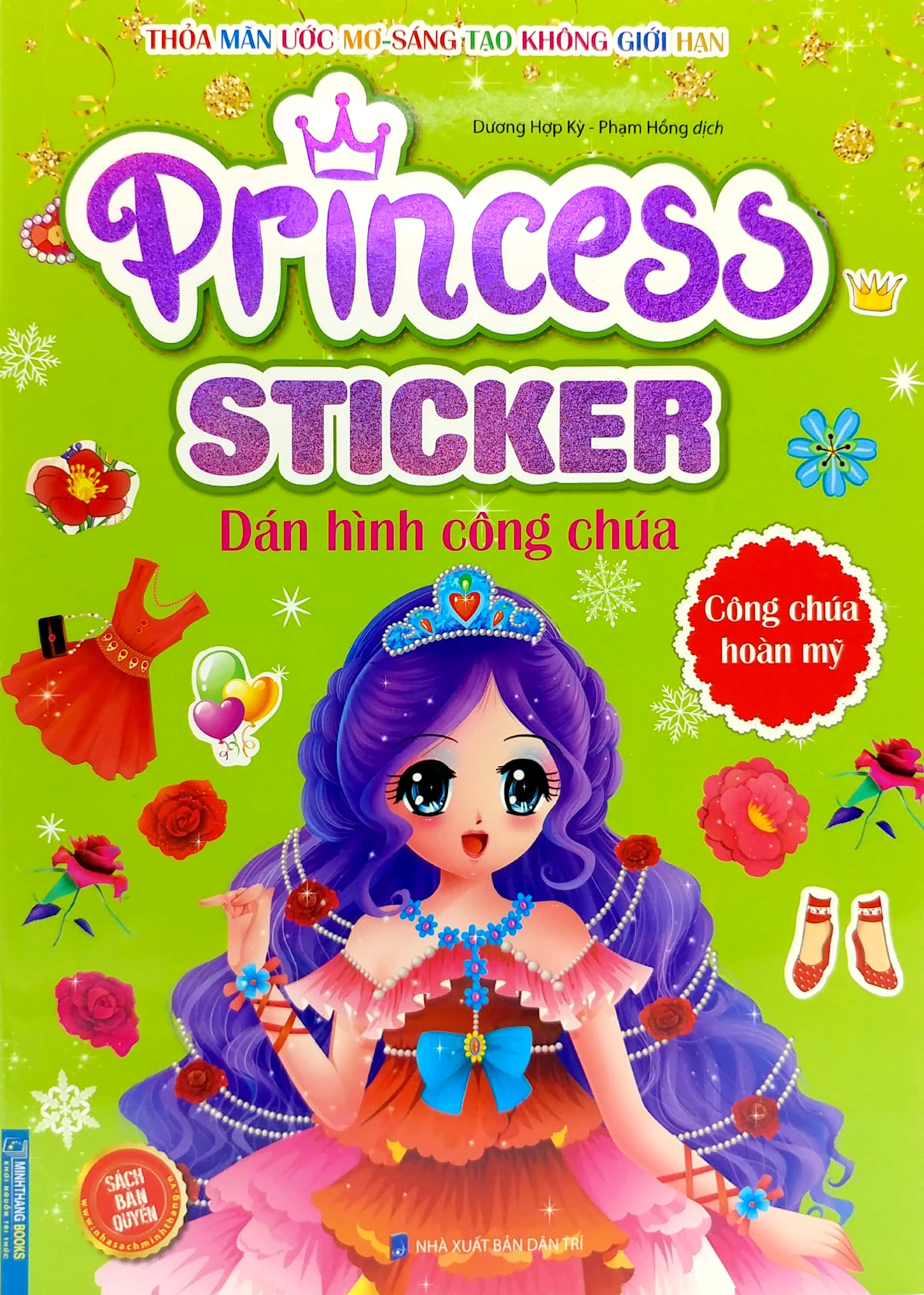 princess sticker - dán hình công chúa - công chúa hoàn mỹ