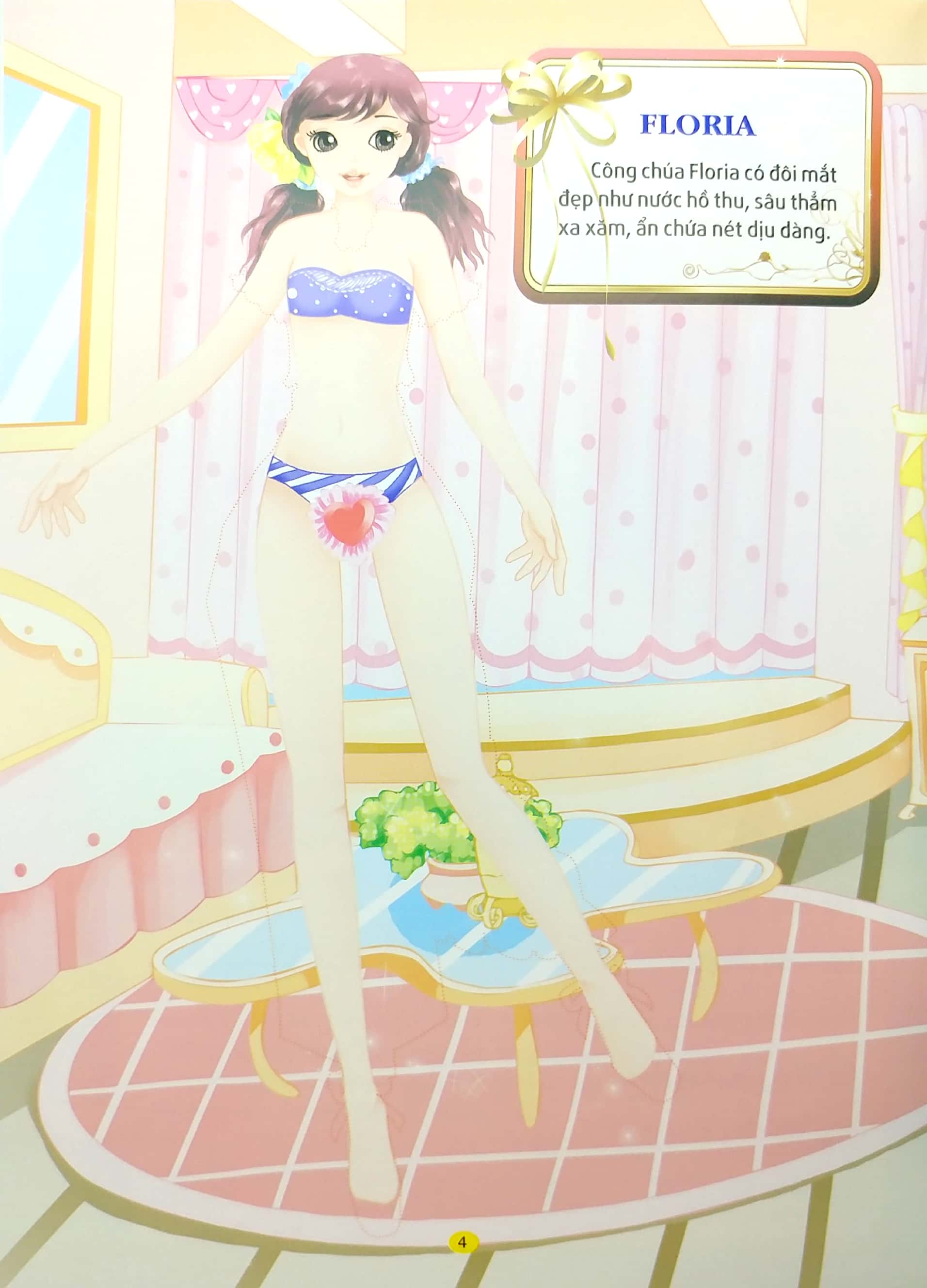 princess sticker - dán hình công chúa - công chúa hoàn mỹ