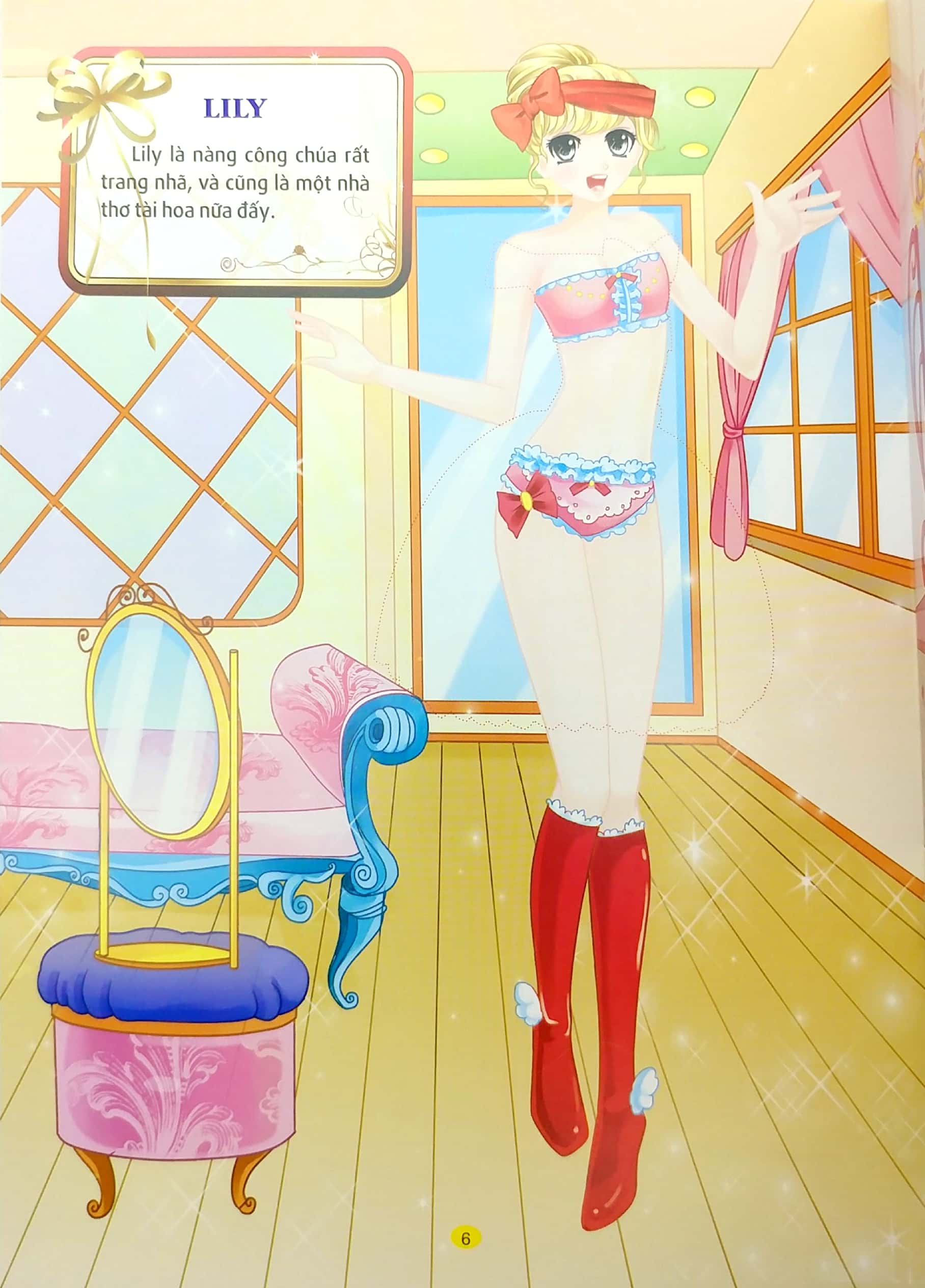 princess sticker - dán hình công chúa - công chúa hoàn mỹ